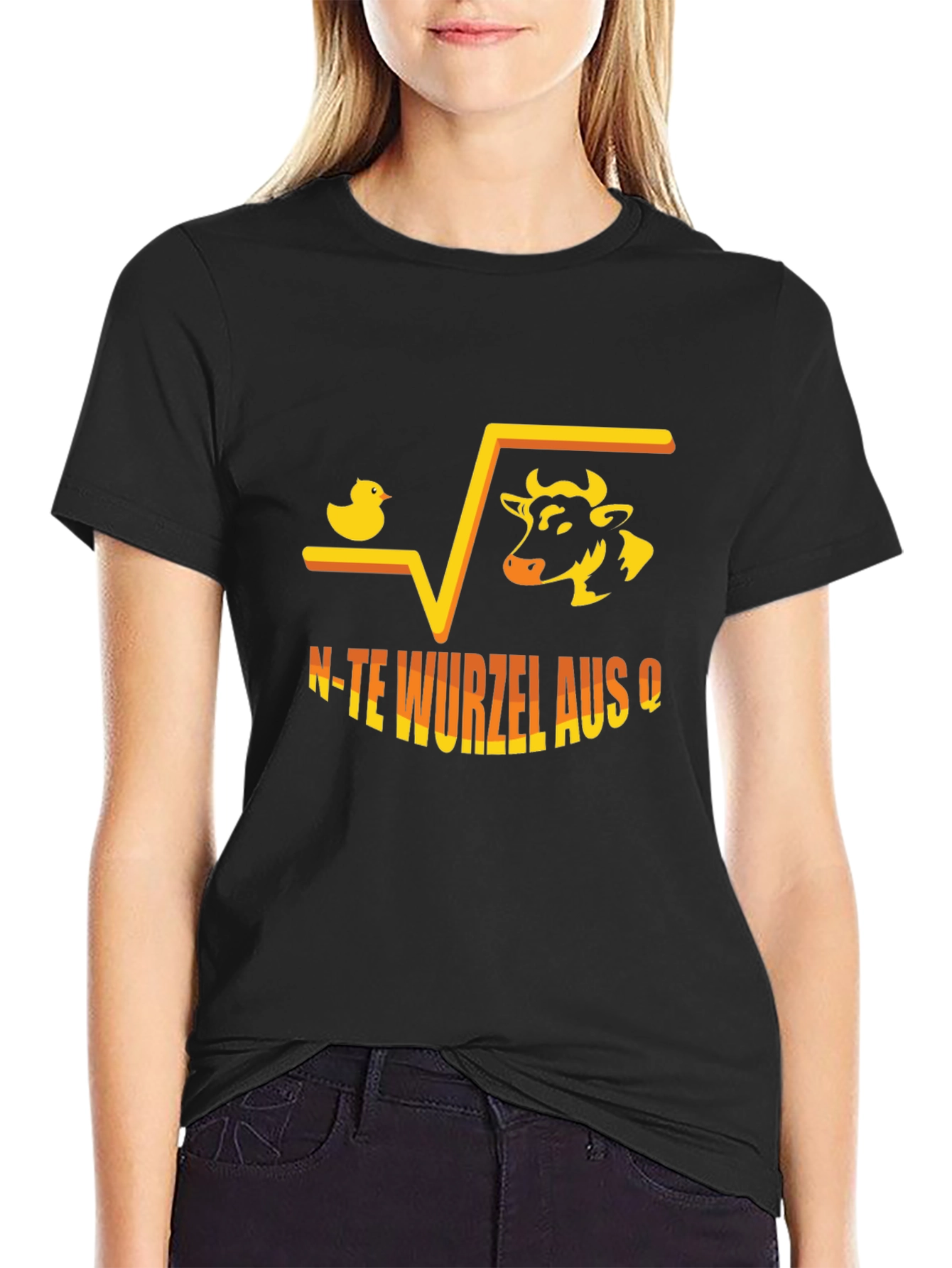 Duck Cow N-te Wurzel aus Q T-Shirt