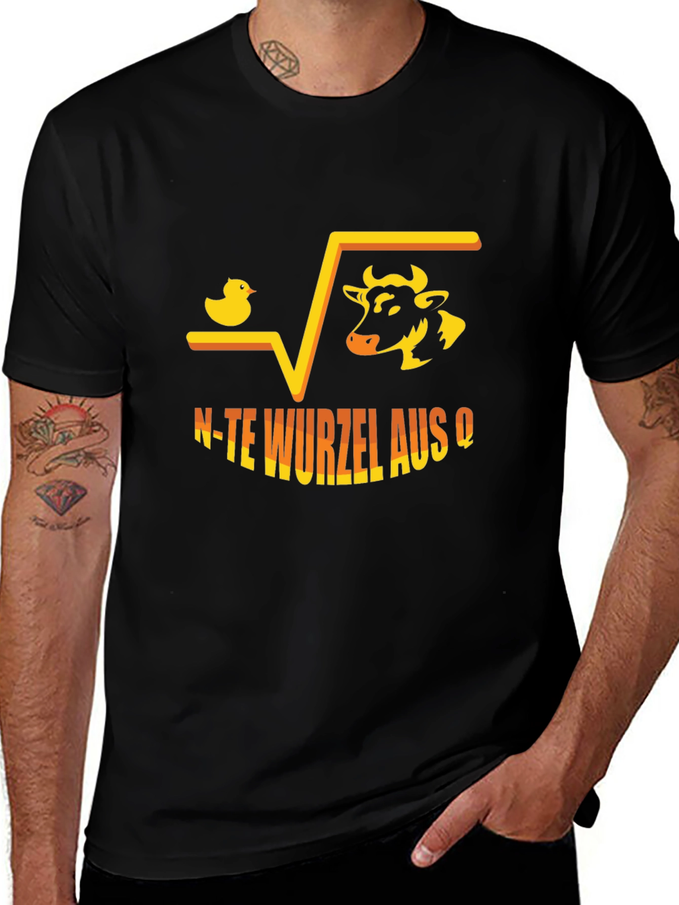 Duck Cow N-te Wurzel aus Q T-Shirt