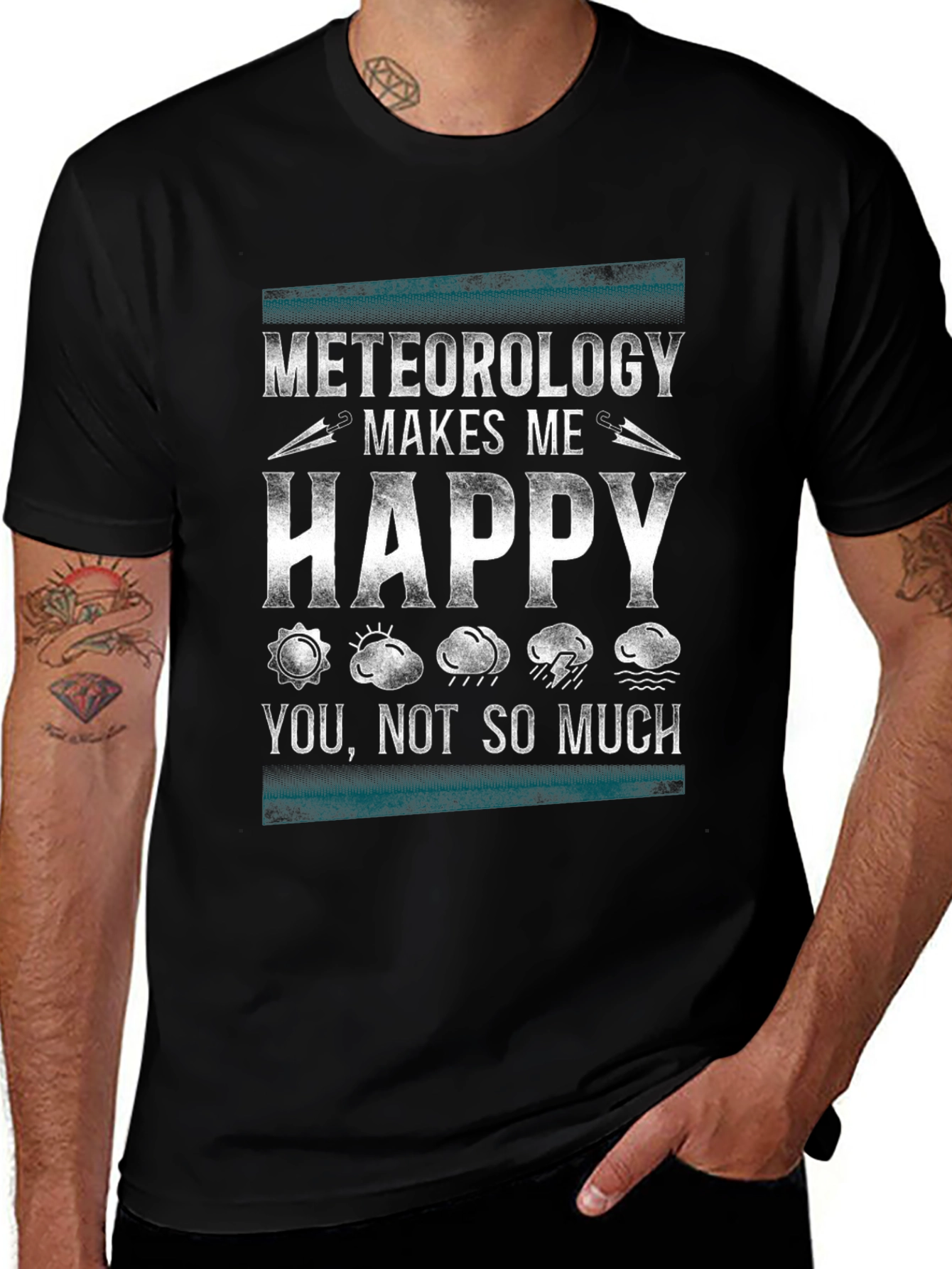 Meteorology Makes Me Happy Graphic T-Shirt