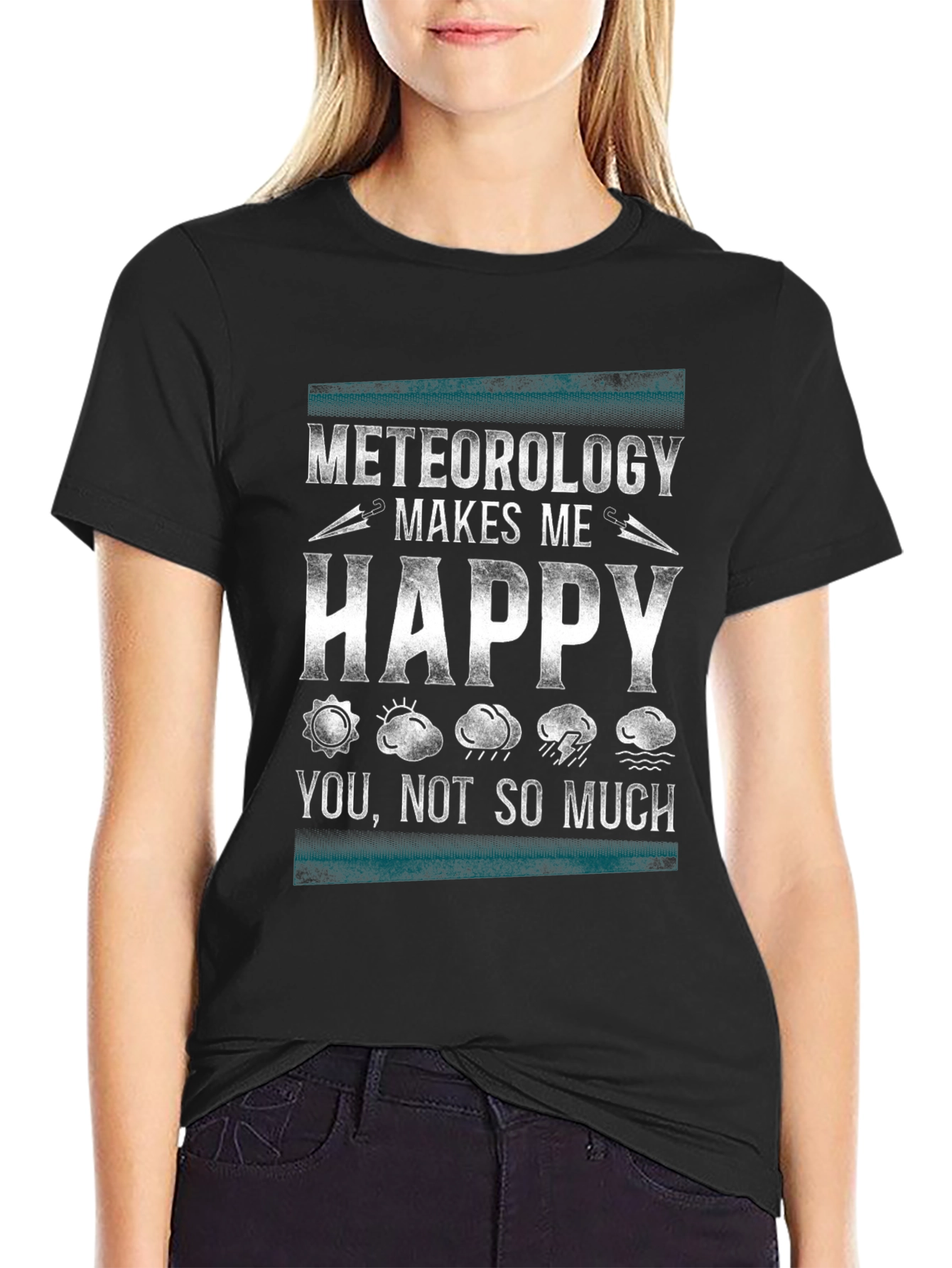 Meteorology Makes Me Happy Graphic T-Shirt