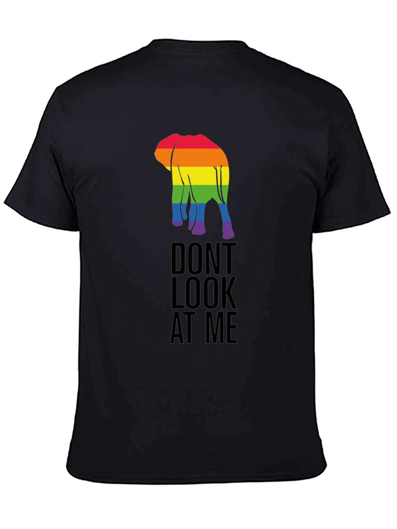 LGBT Elephant Graphic Tee - Dont Look At Me