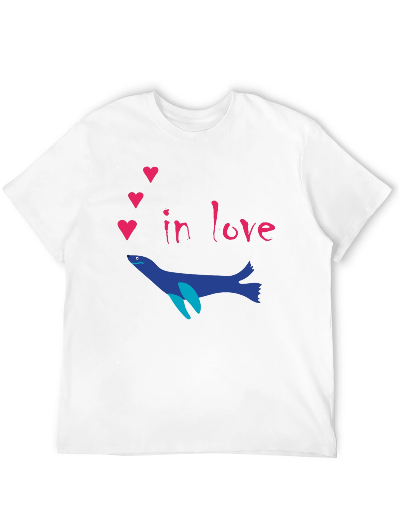 Romantic Seal T-Shirt - In Love Graphic Tee