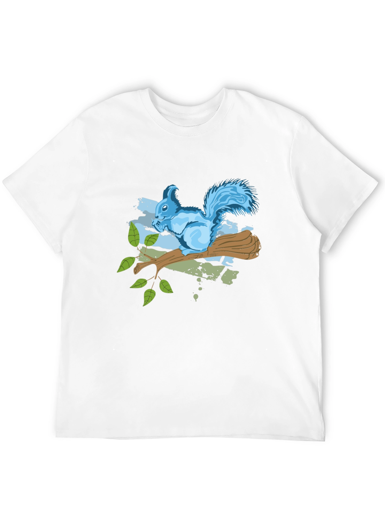 Squirrel on Branch Graphic Tee - Black