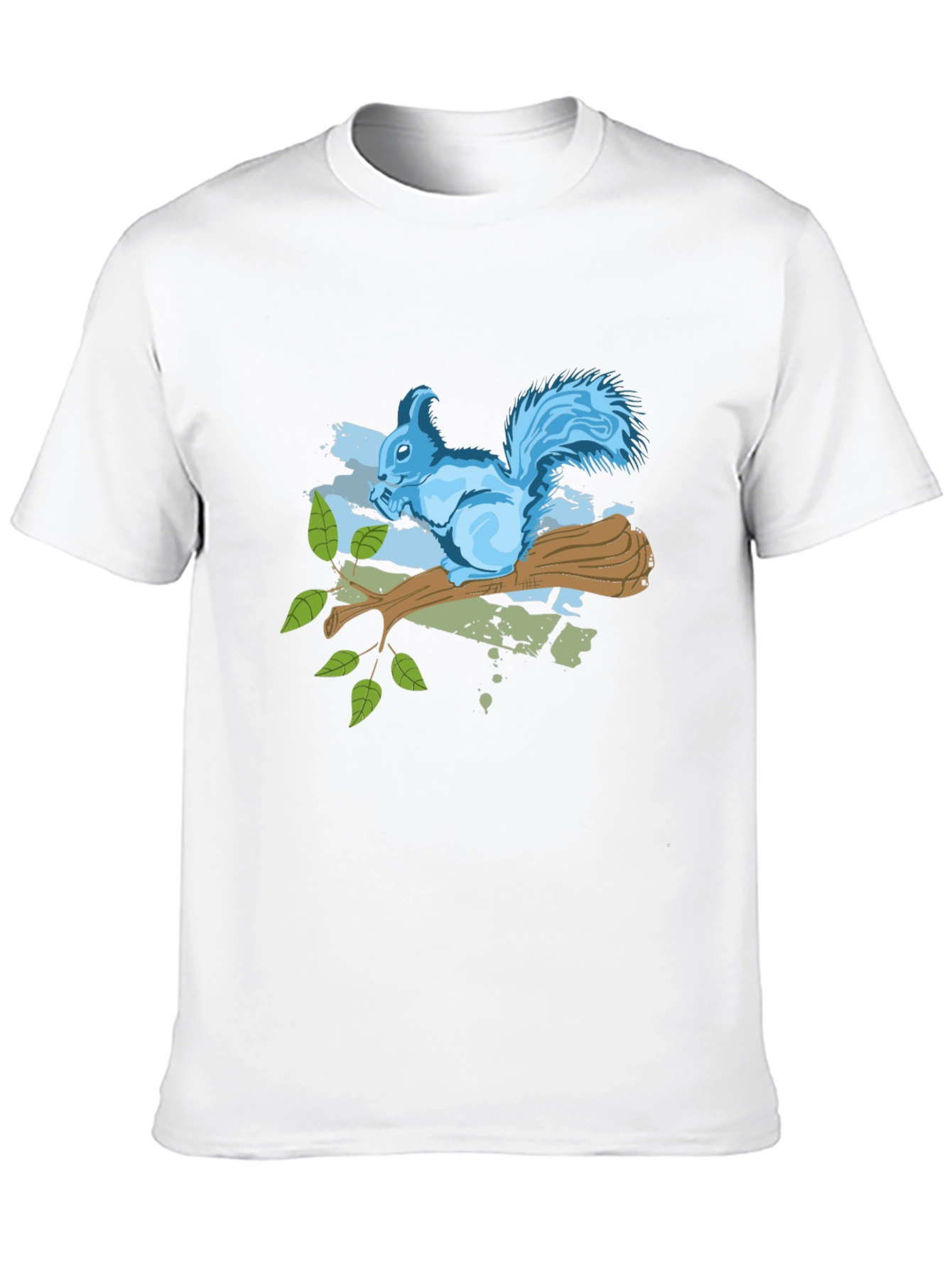 Squirrel on Branch Graphic Tee - Black
