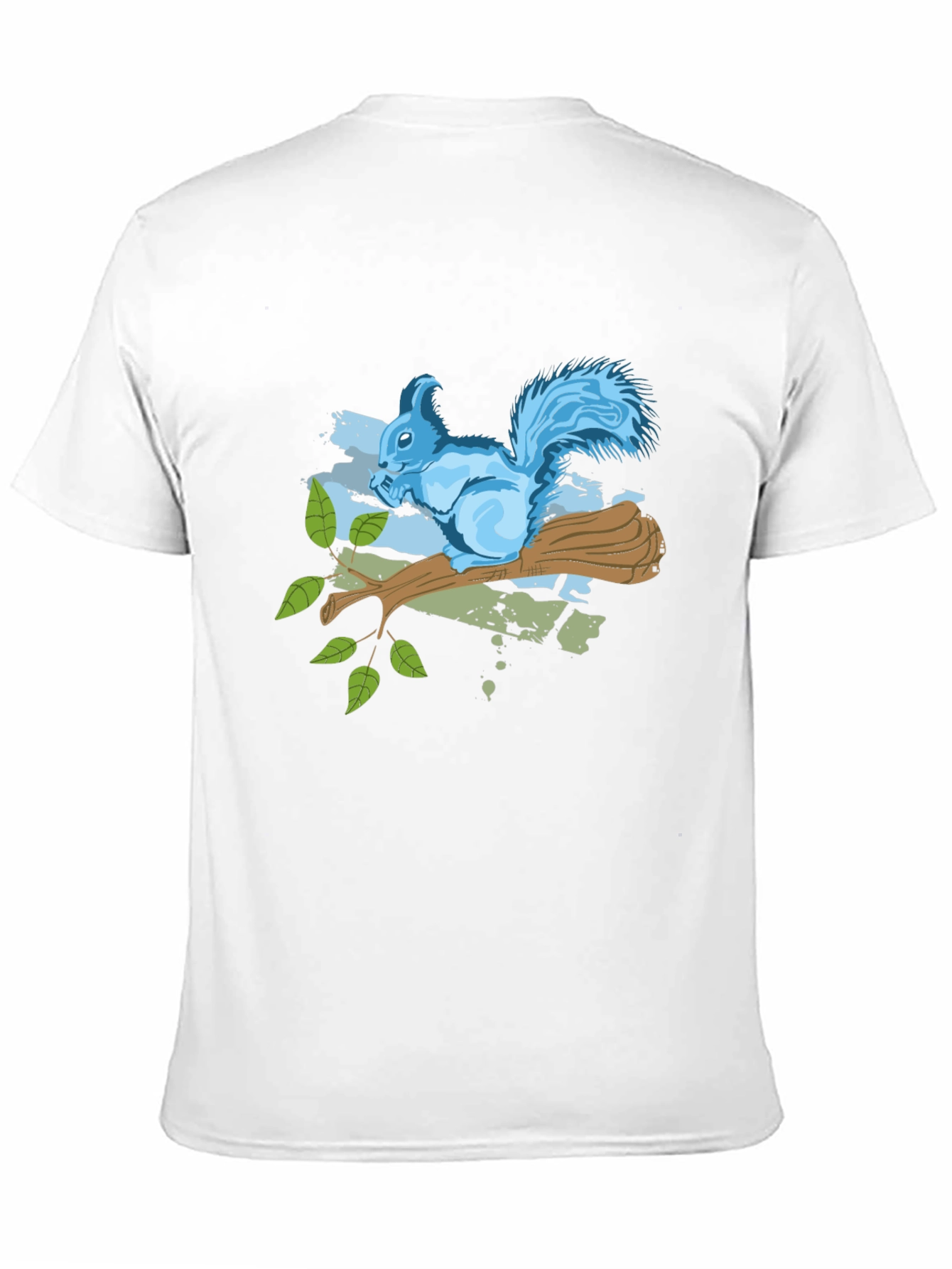 Squirrel on Branch Graphic Tee - Black