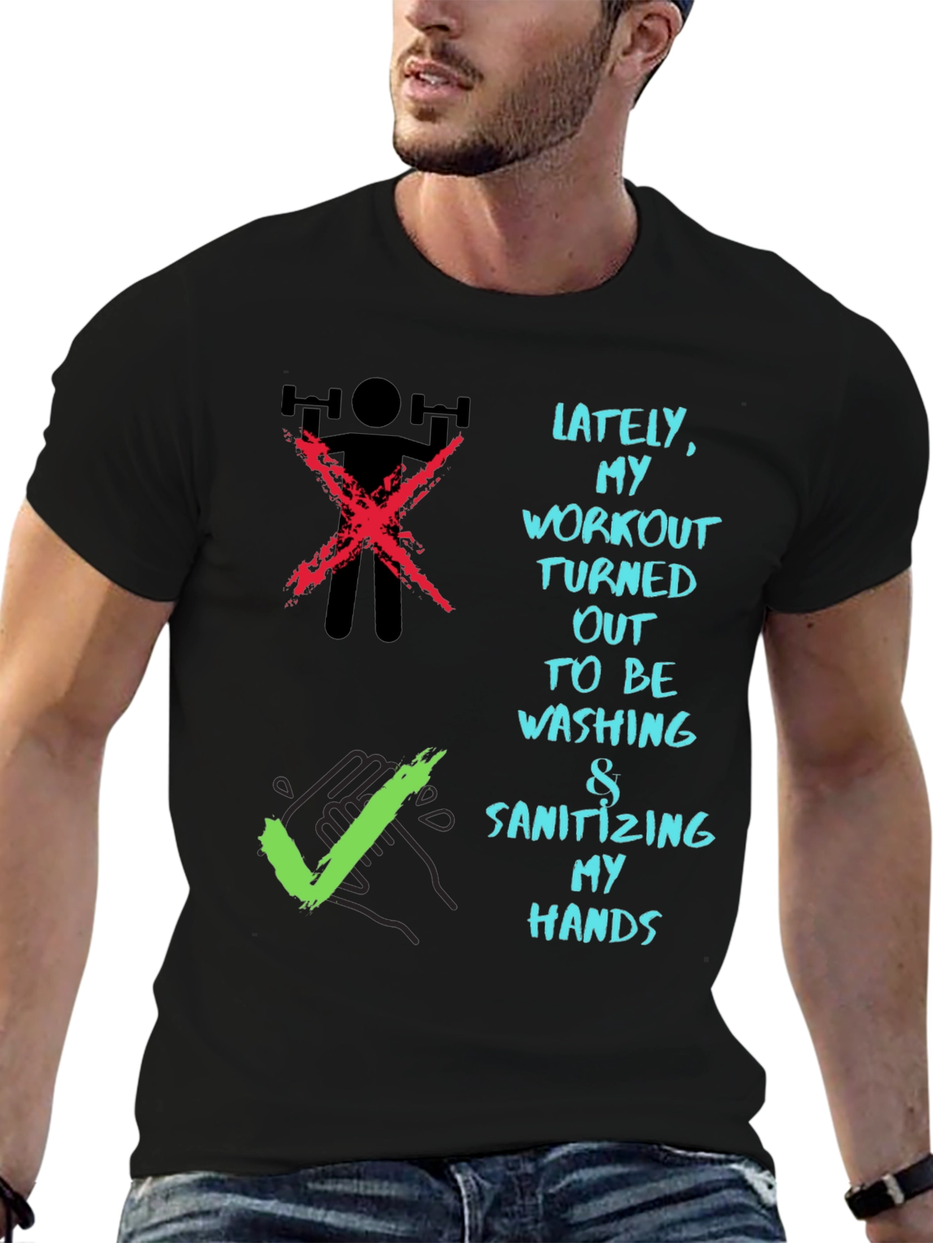 Workout Alternative Tee - Wash Your Hands T-Shirt