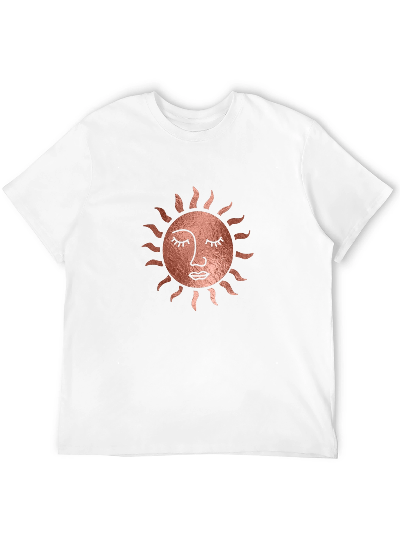 Sun Face Graphic Tee - Stylish Black T-Shirt