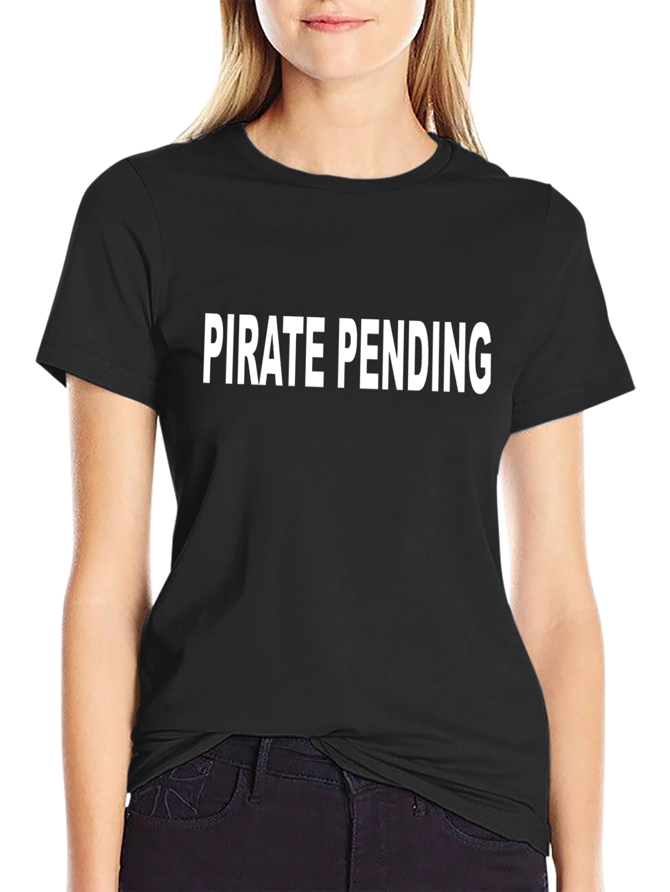 Pirate Pending Graphic T-Shirt - Black Cotton Tee