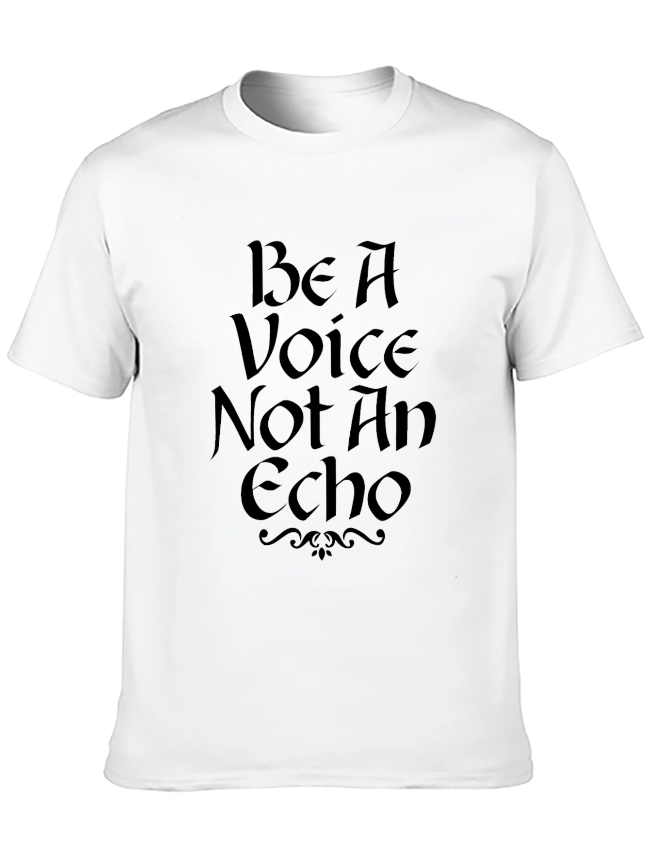 Be A Voice Tee - Black Graphic T-Shirt