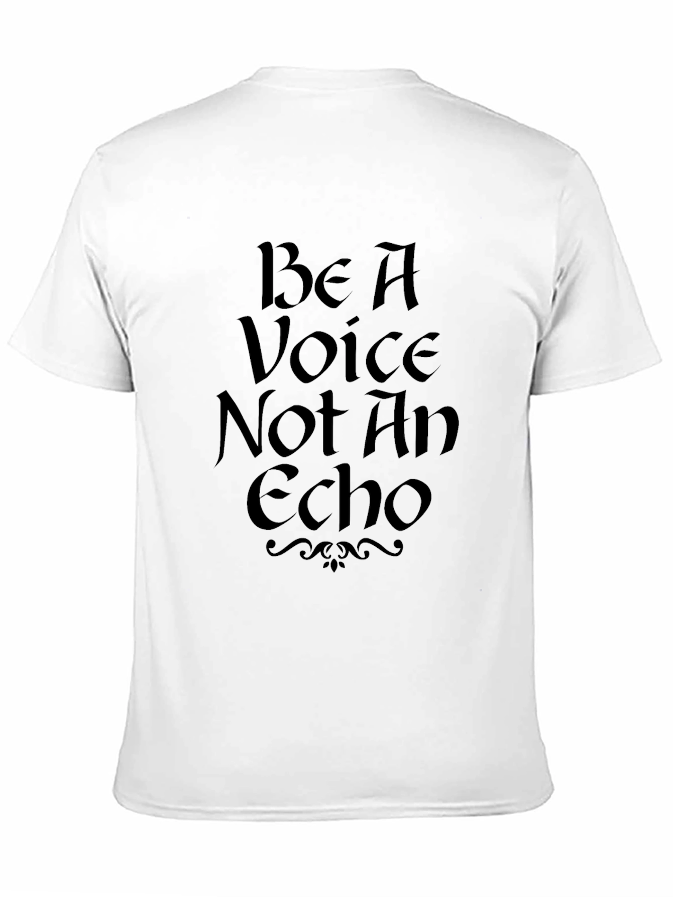 Be A Voice Tee - Black Graphic T-Shirt