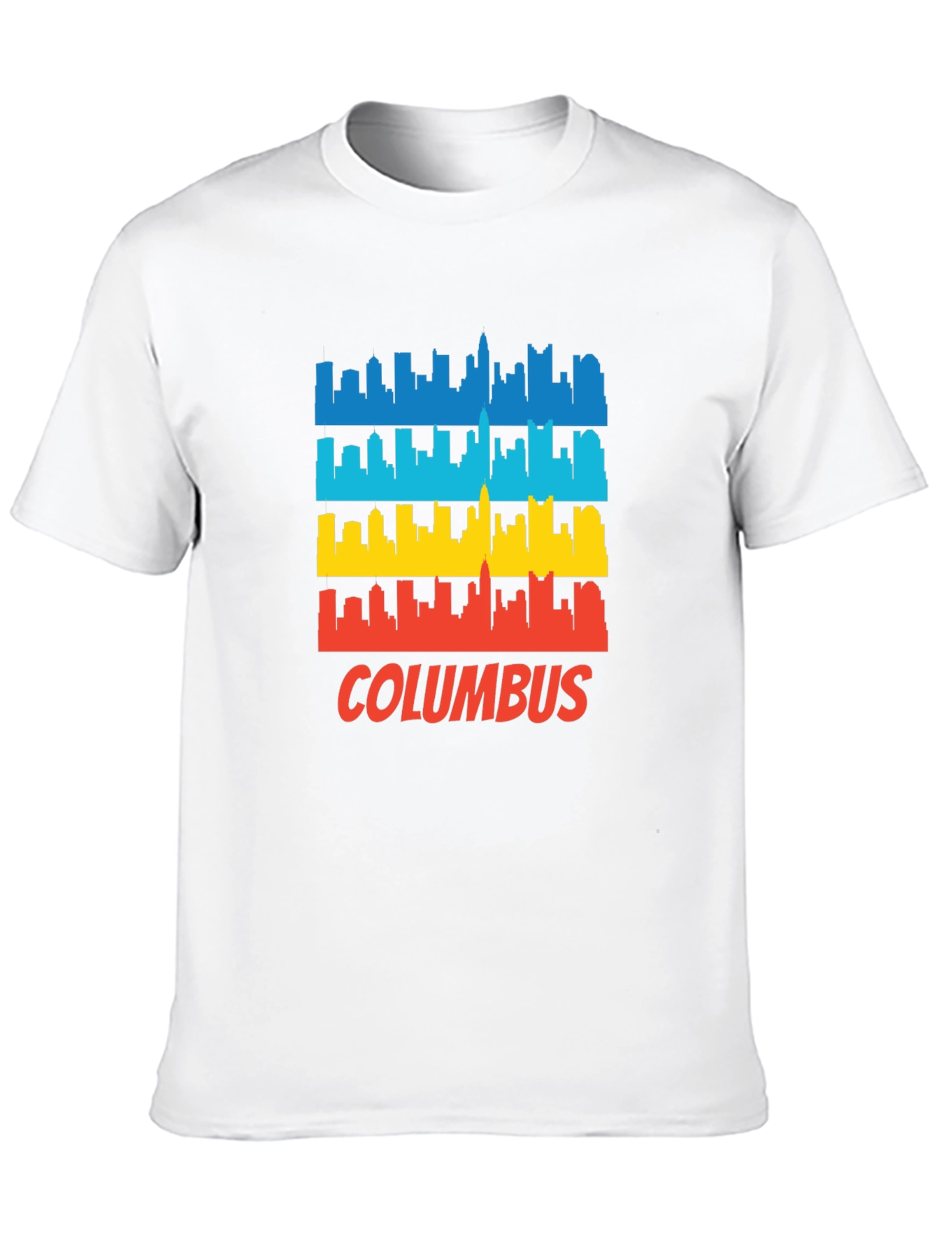 Columbus Skyline Retro T-Shirt