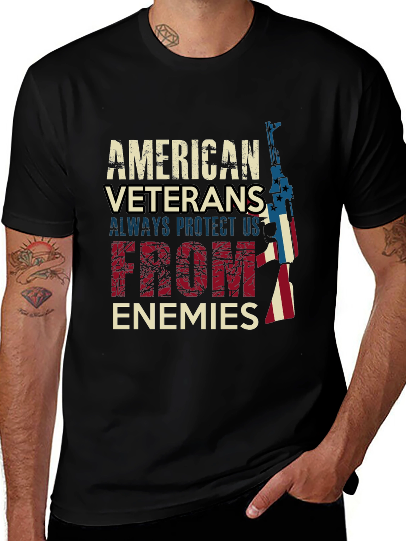 American Veteran Protect T-Shirt