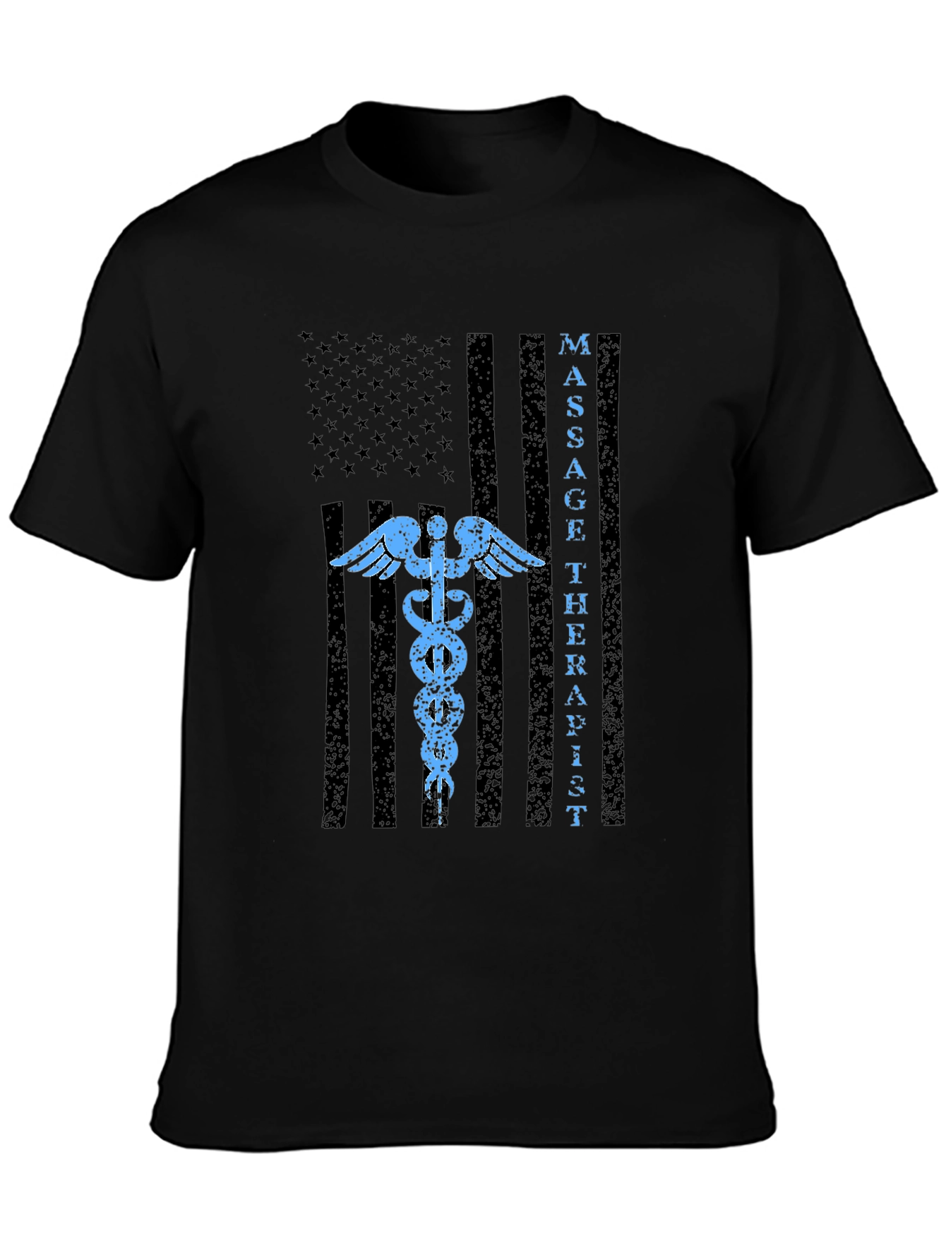 Massage Therapist American Flag T-Shirt