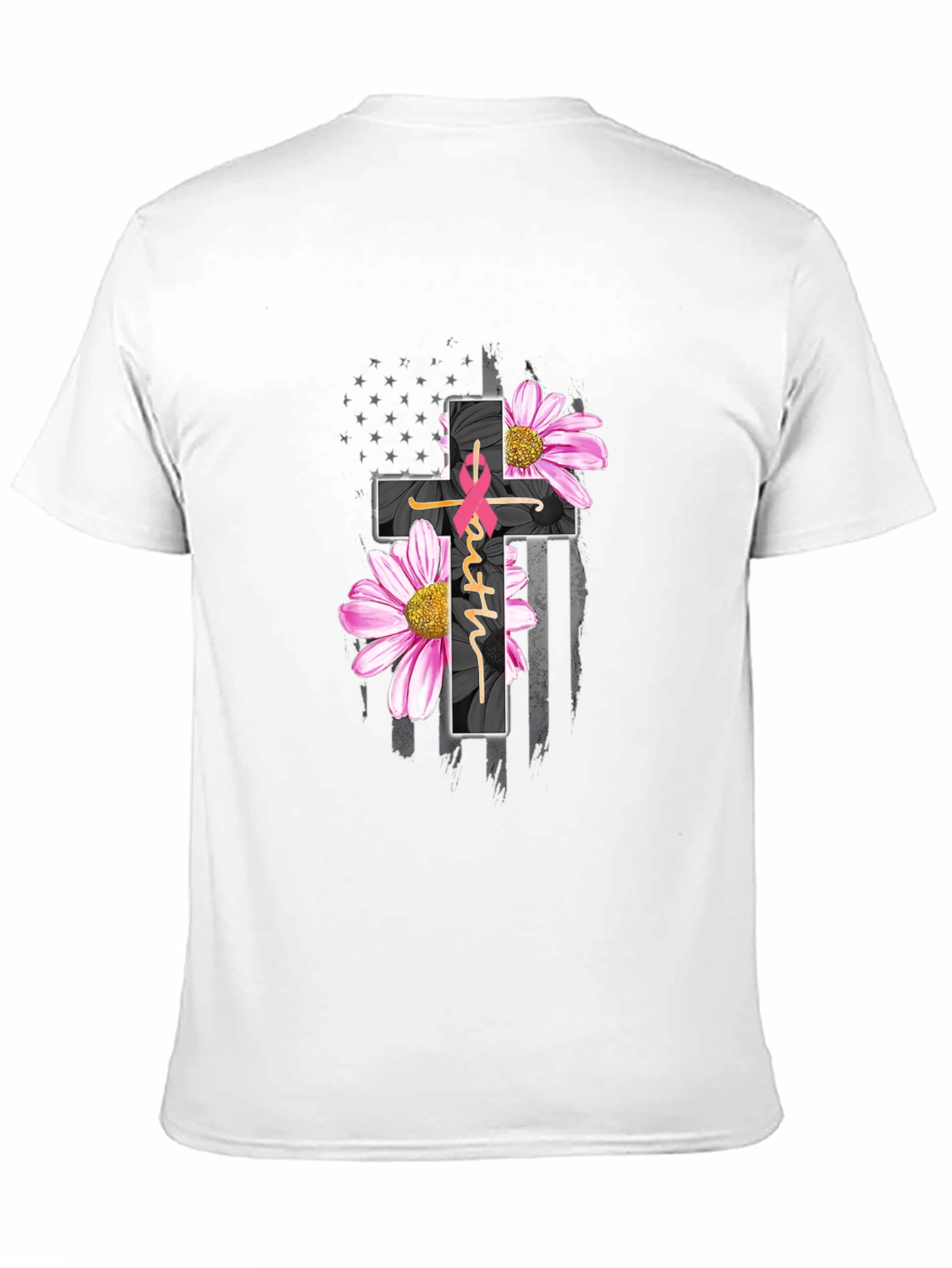 Faith Hope Love Breast Cancer Awareness T-Shirt