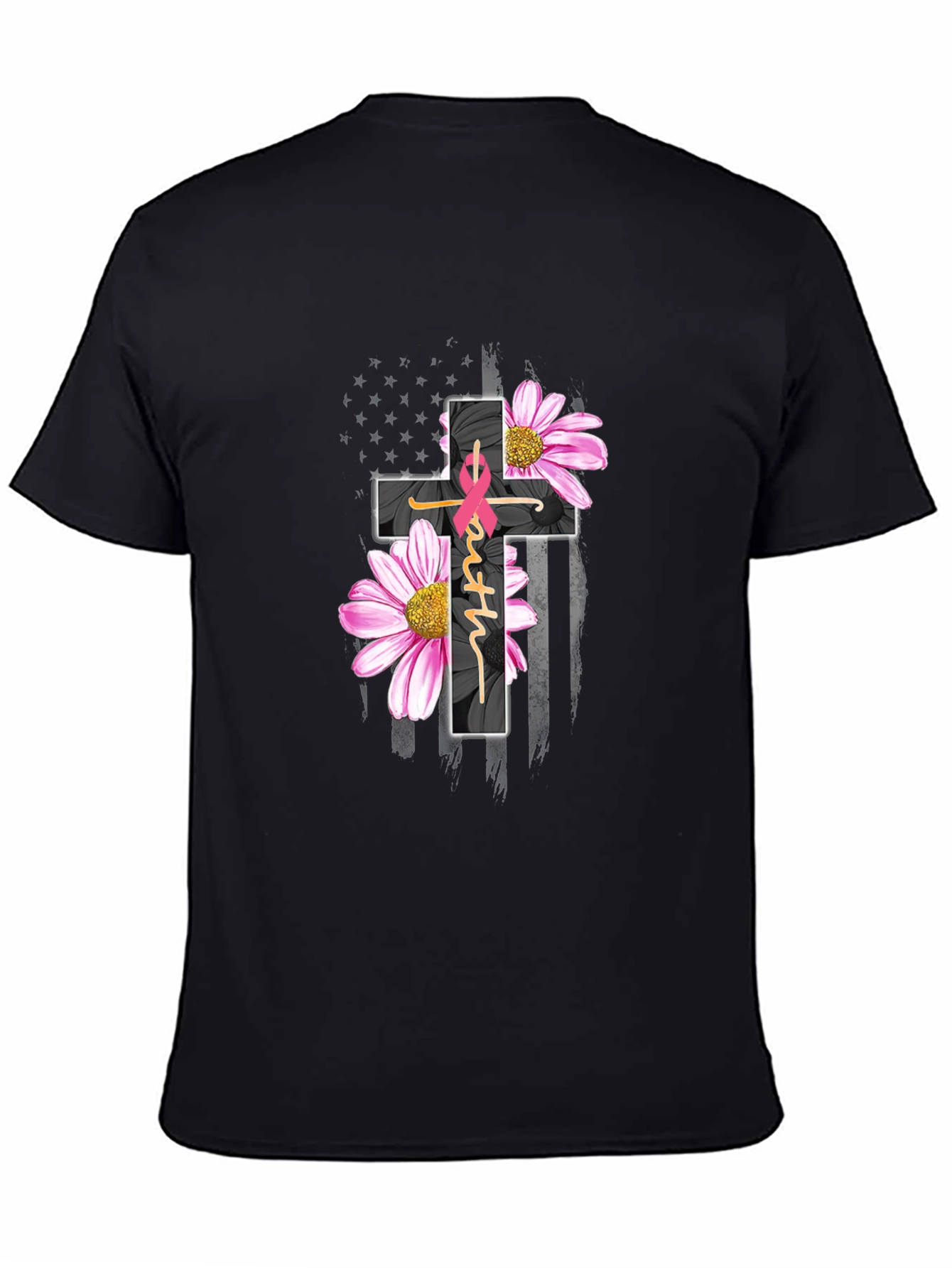 Faith Hope Love Breast Cancer Awareness T-Shirt