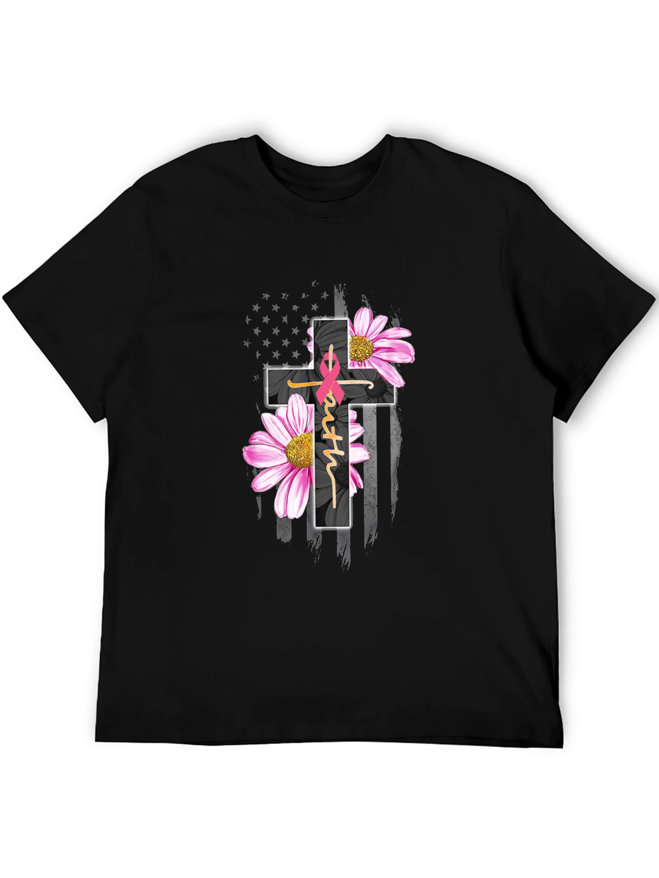 Faith Hope Love Breast Cancer Awareness T-Shirt