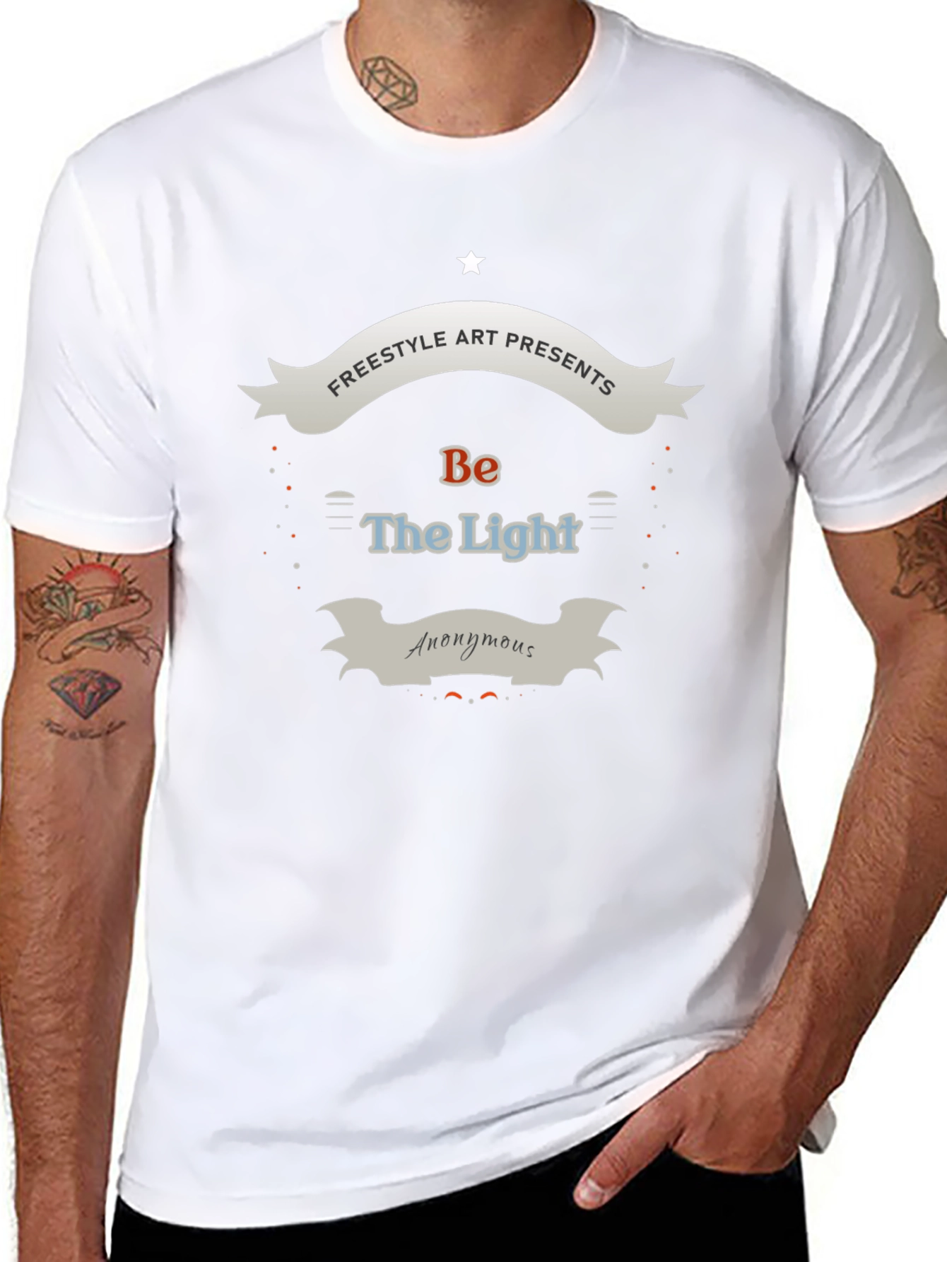 Be The Light Graphic Tee - Freestyle Art