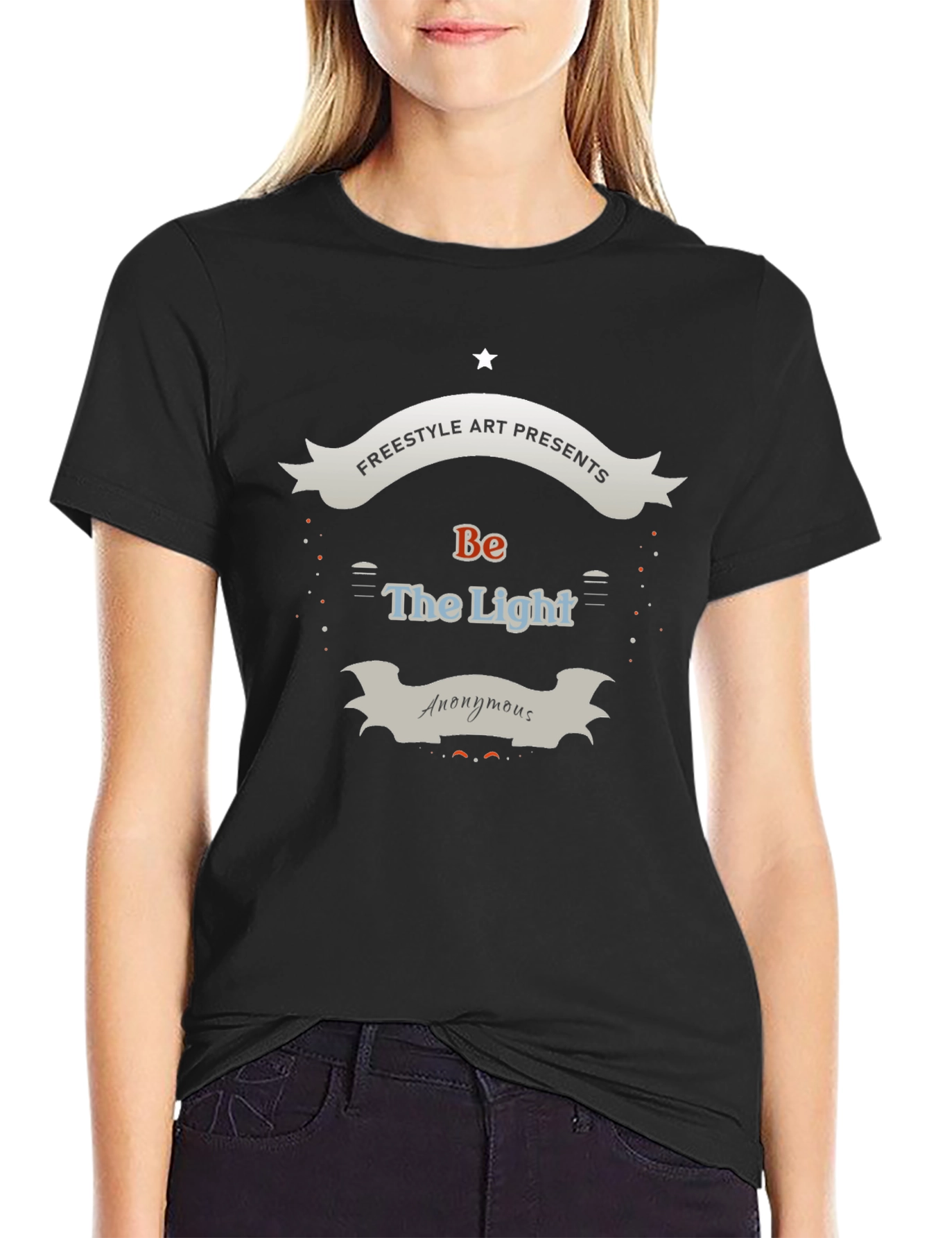 Be The Light Graphic Tee - Freestyle Art