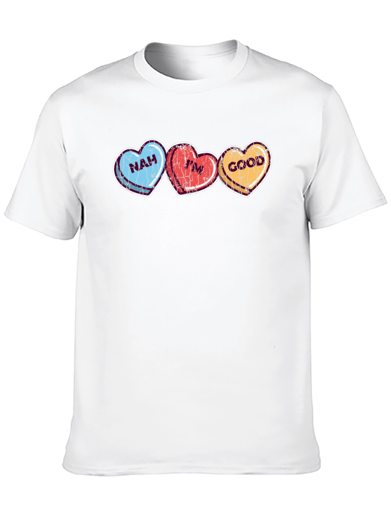 Nah Im Good Hearts Valentines Day T-Shirt