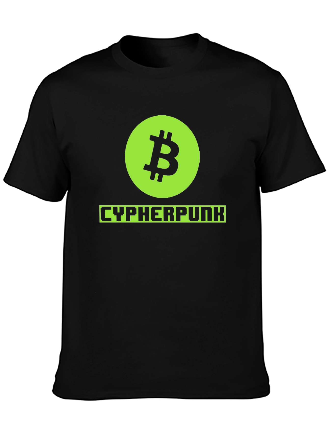 Bitcoin Cypherpunk Graphic Tee - Black
