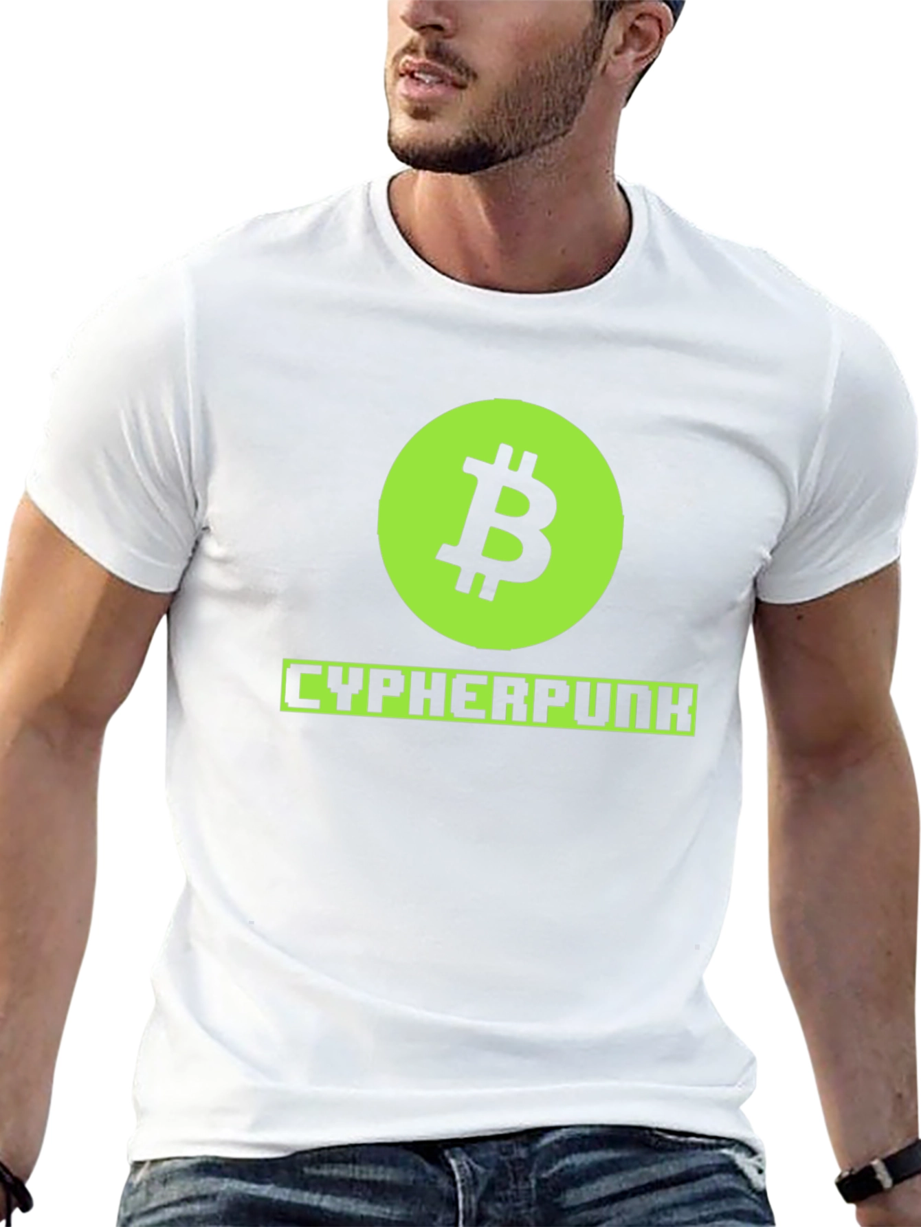 Bitcoin Cypherpunk Graphic Tee - Black