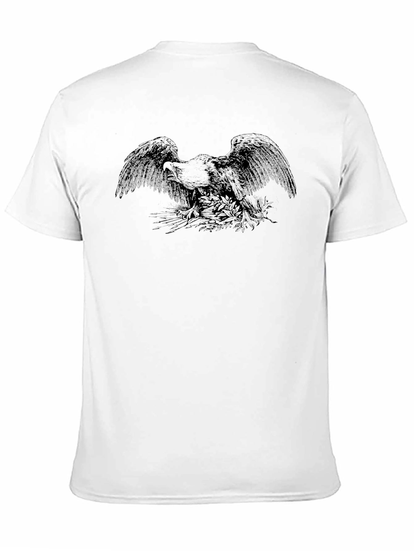 Eagle Graphic Black T-Shirt | Mens Casual Wear
