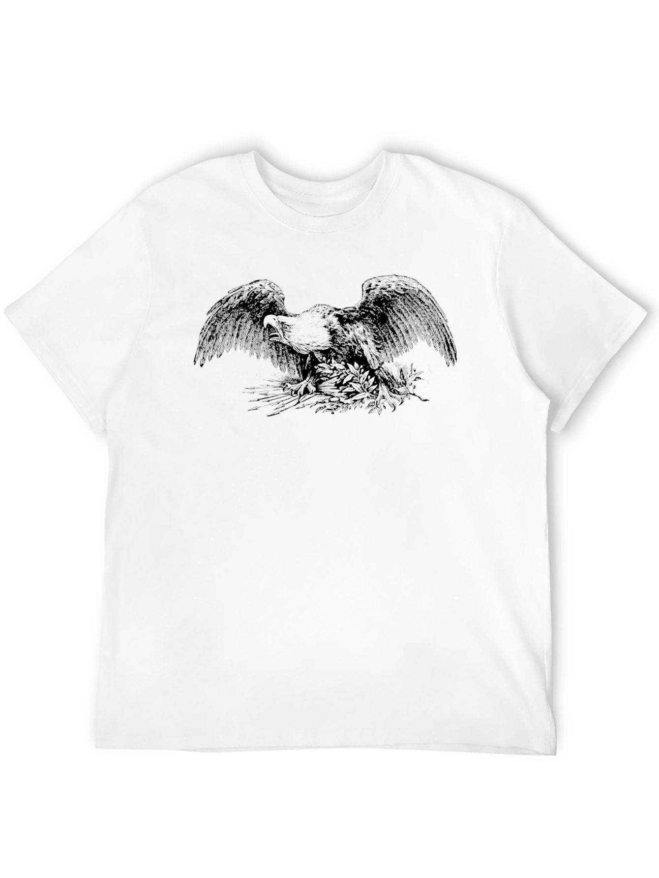 Eagle Graphic Black T-Shirt | Mens Casual Wear