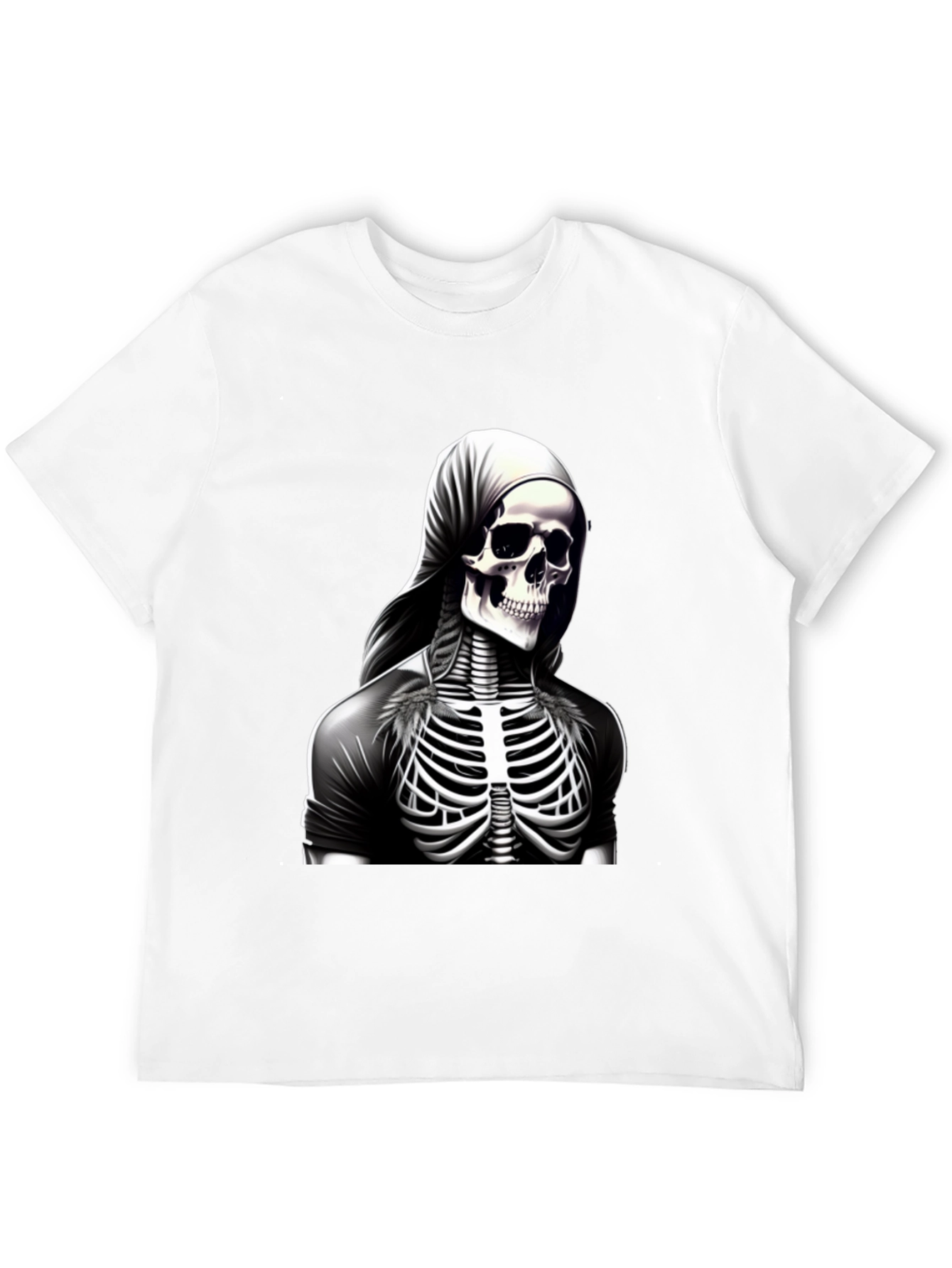Skeleton Ribcage Graphic Tee - Mens Black T-Shirt