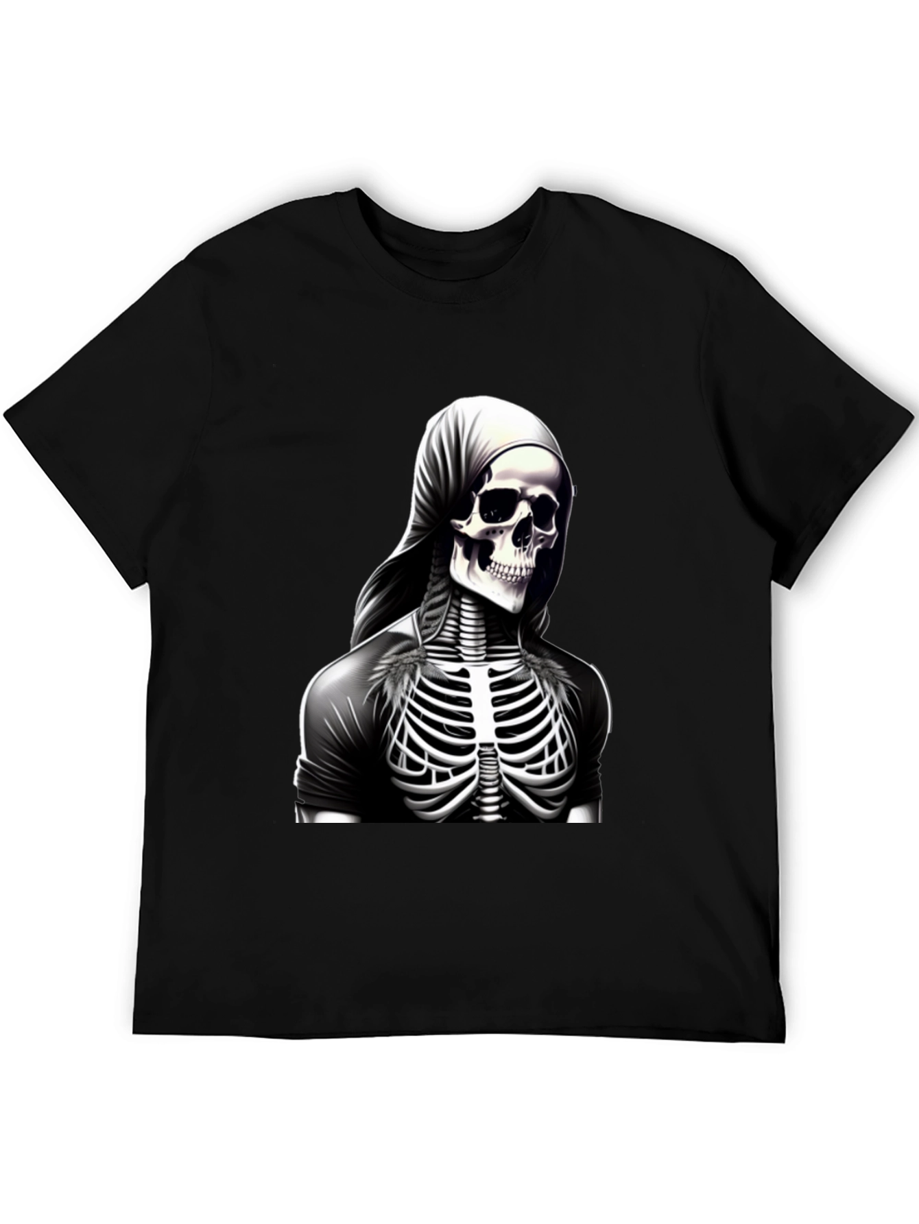 Skeleton Ribcage Graphic Tee - Mens Black T-Shirt
