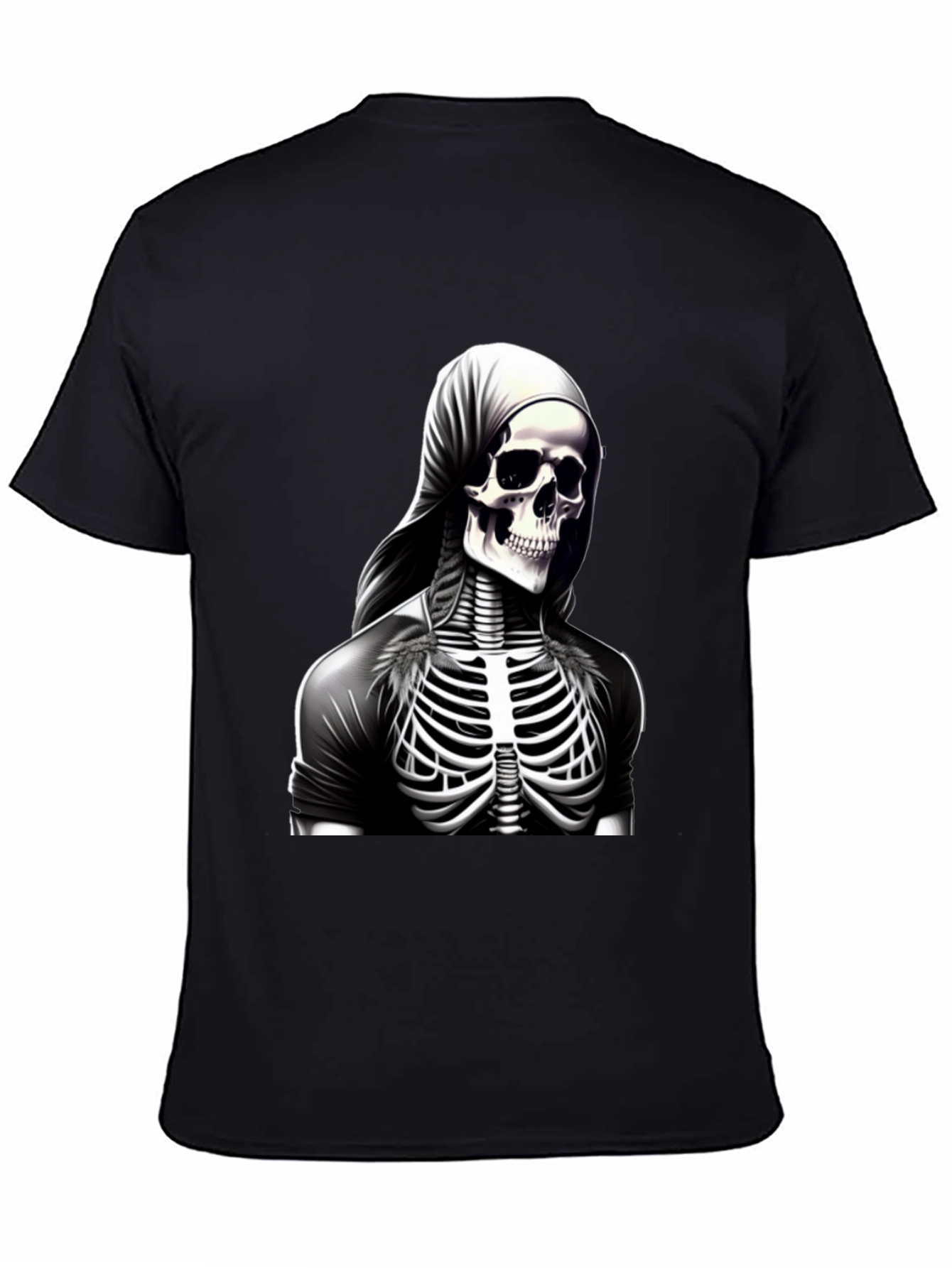Skeleton Ribcage Graphic Tee - Mens Black T-Shirt