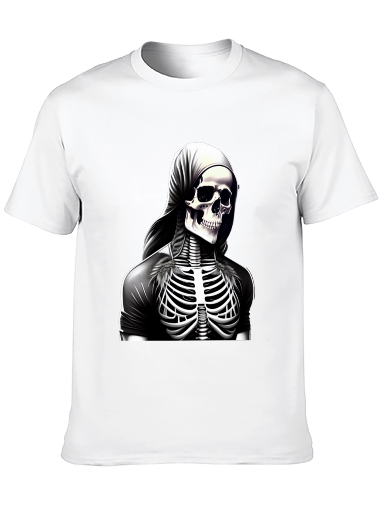 Skeleton Ribcage Graphic Tee - Mens Black T-Shirt