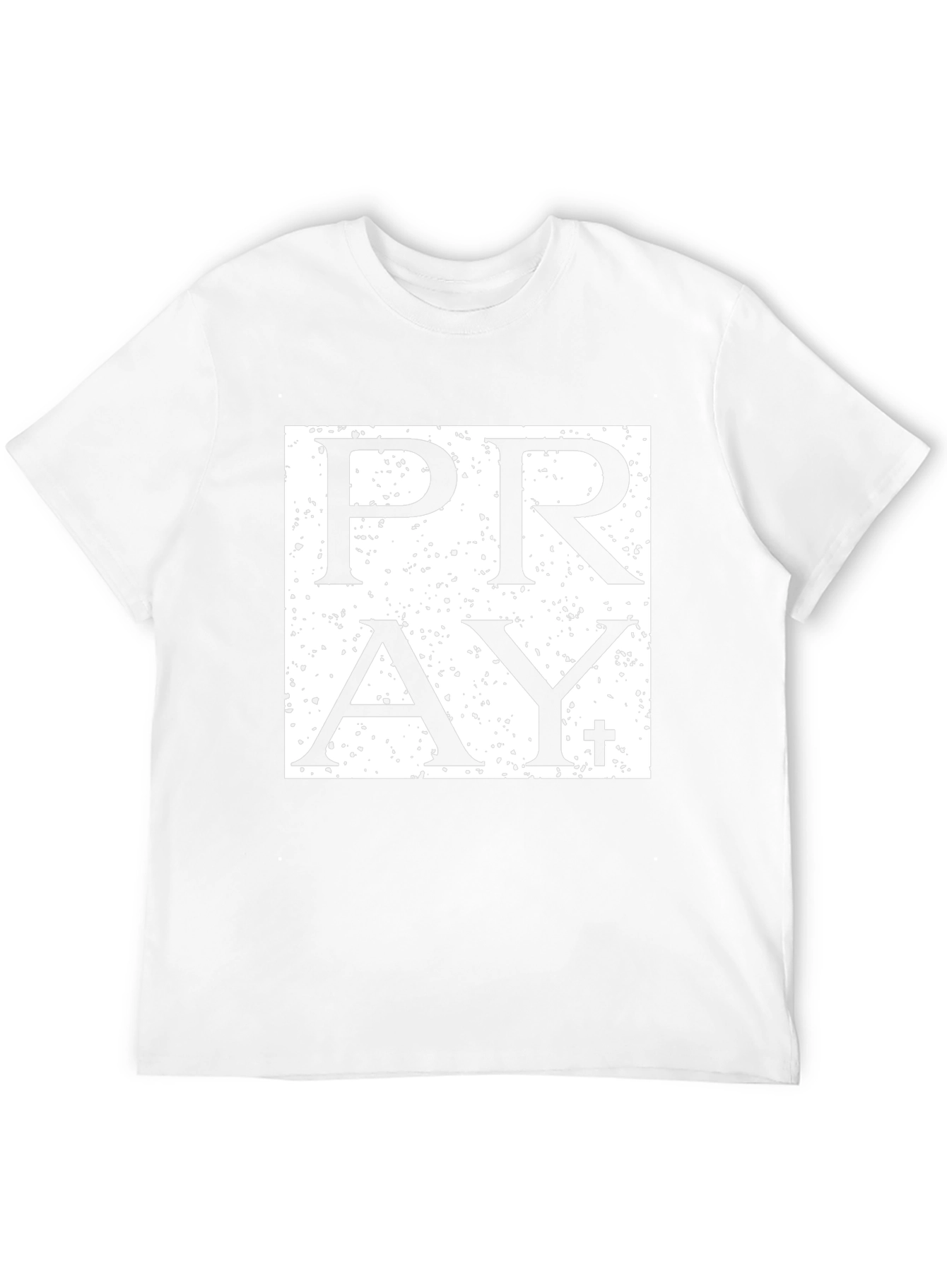 Pray Graphic Print Black T-Shirt