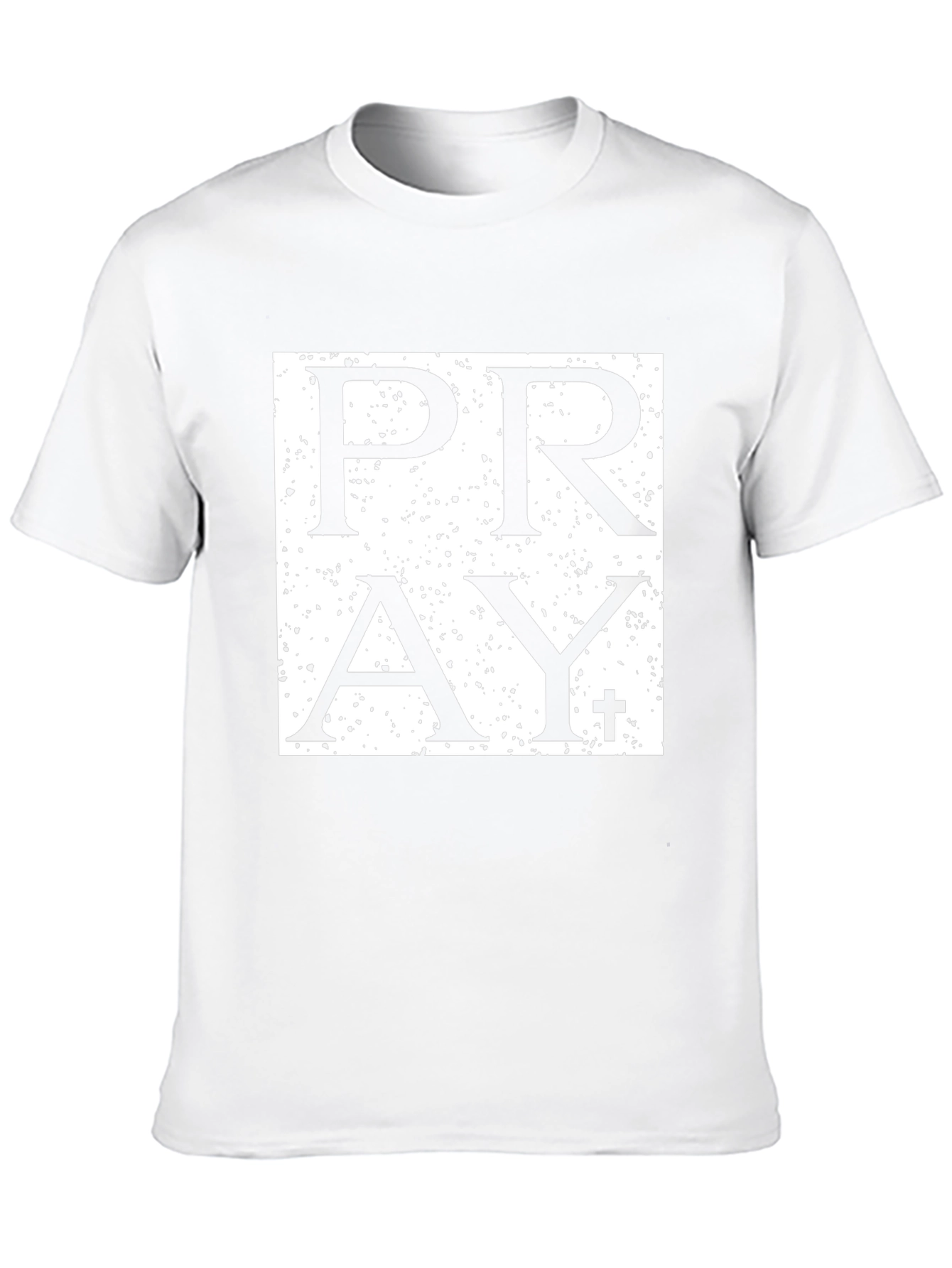 Pray Graphic Print Black T-Shirt