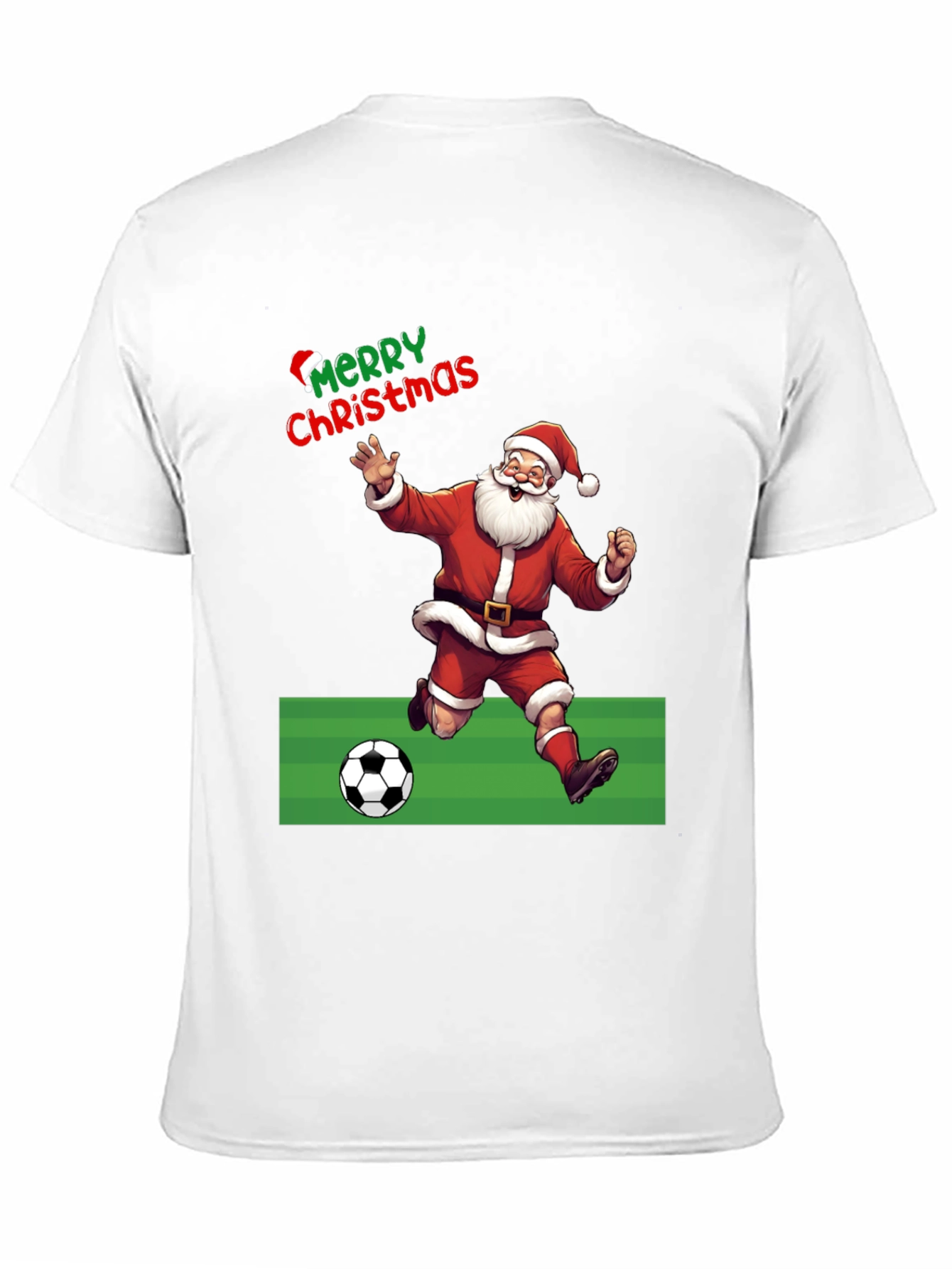 Merry Christmas Santa Soccer T-Shirt