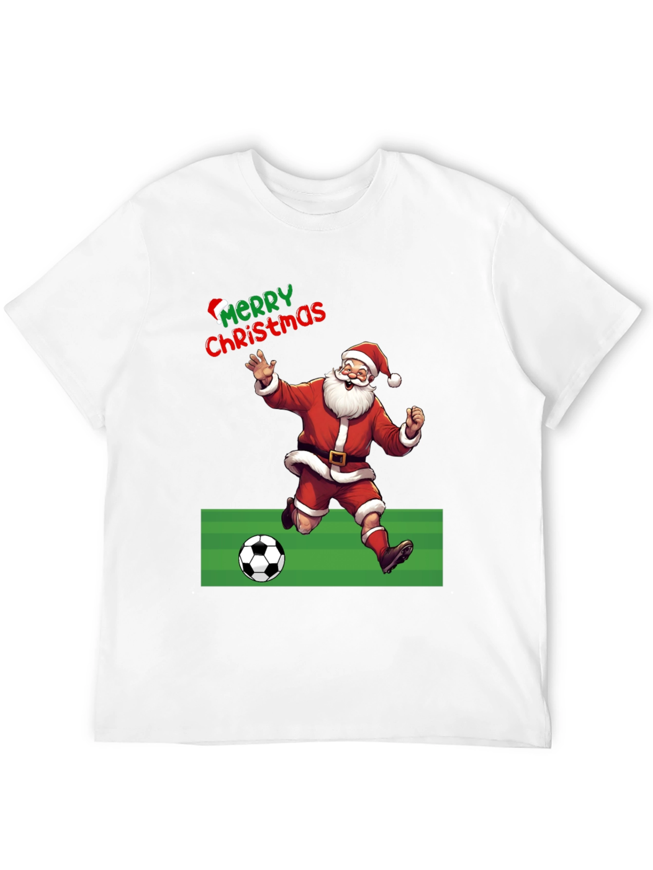Merry Christmas Santa Soccer T-Shirt