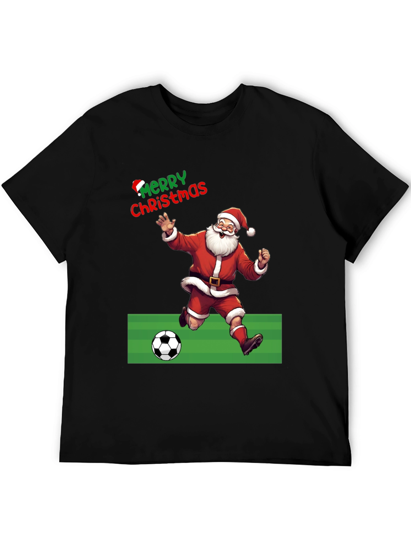 Merry Christmas Santa Soccer T-Shirt