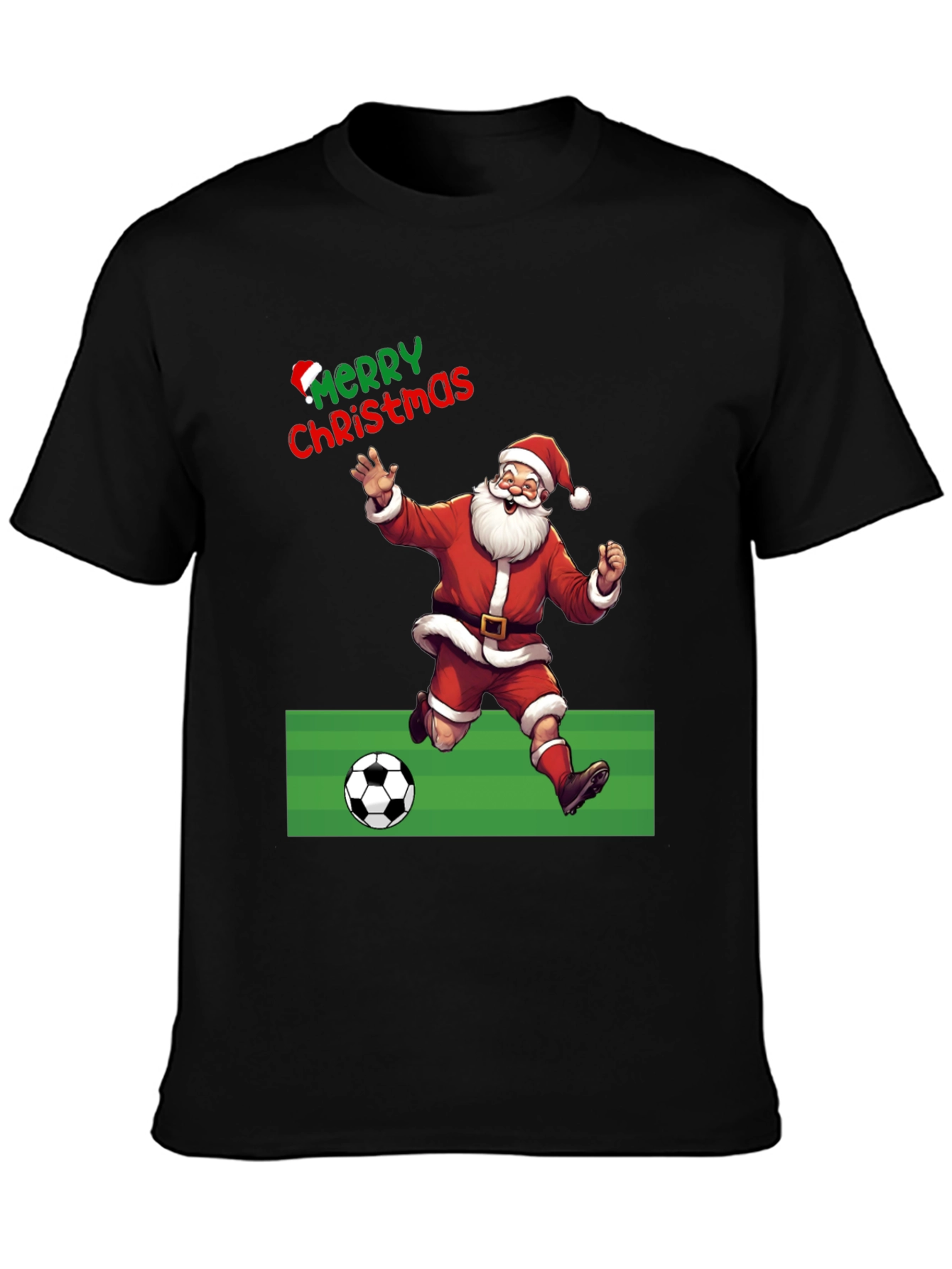 Merry Christmas Santa Soccer T-Shirt