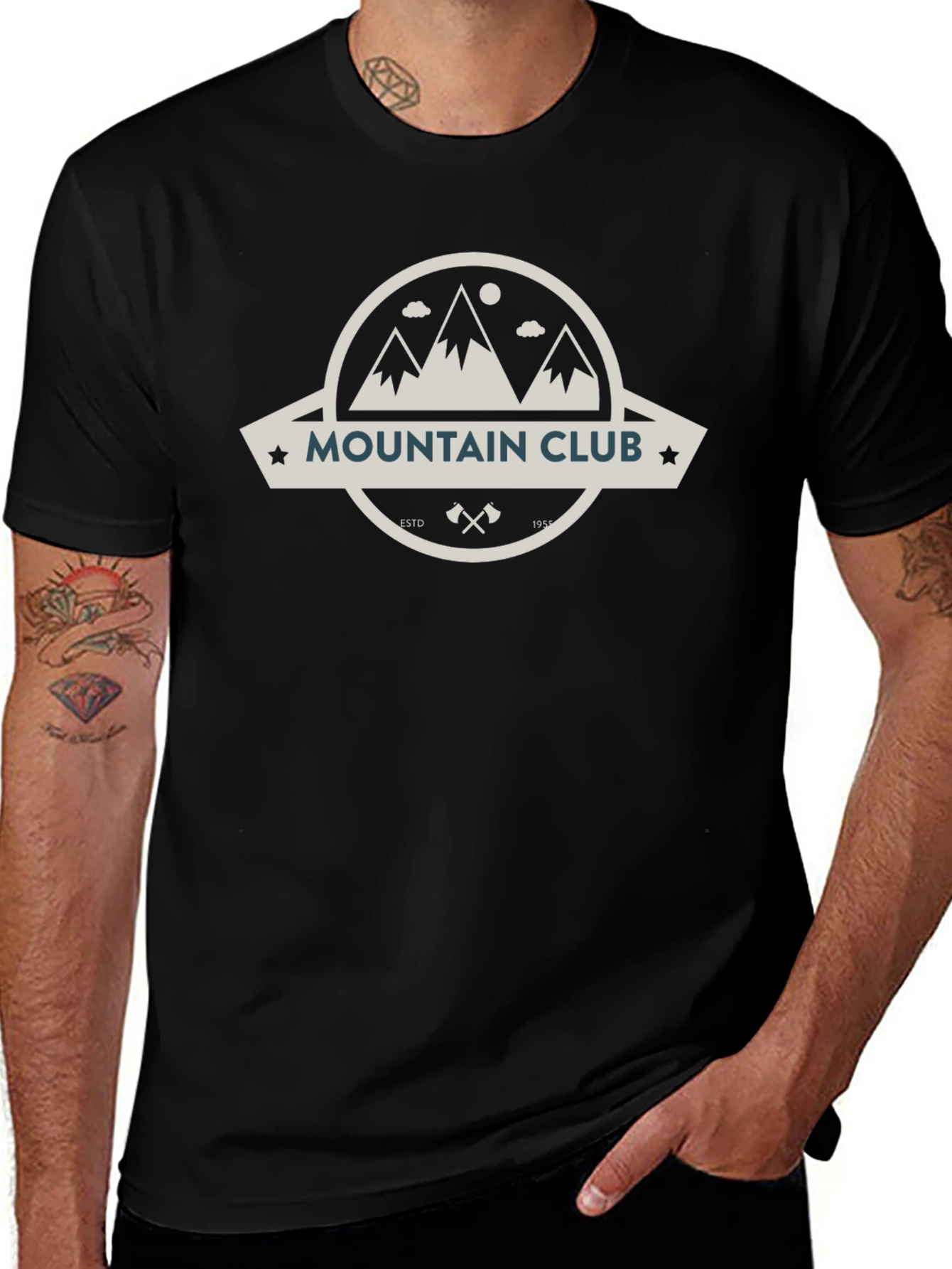 Mountain Club Graphic Tee - Outdoor Adventure Style