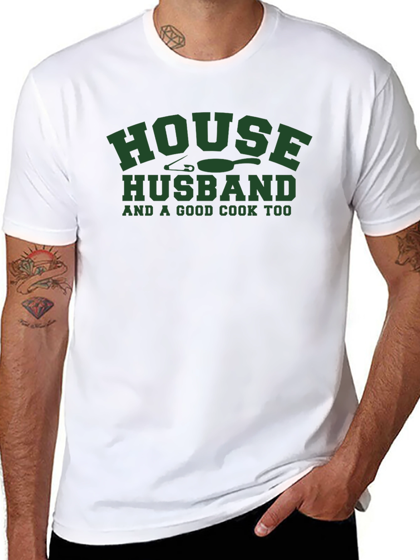 House Husband & Good Cook Graphic T-Shirt