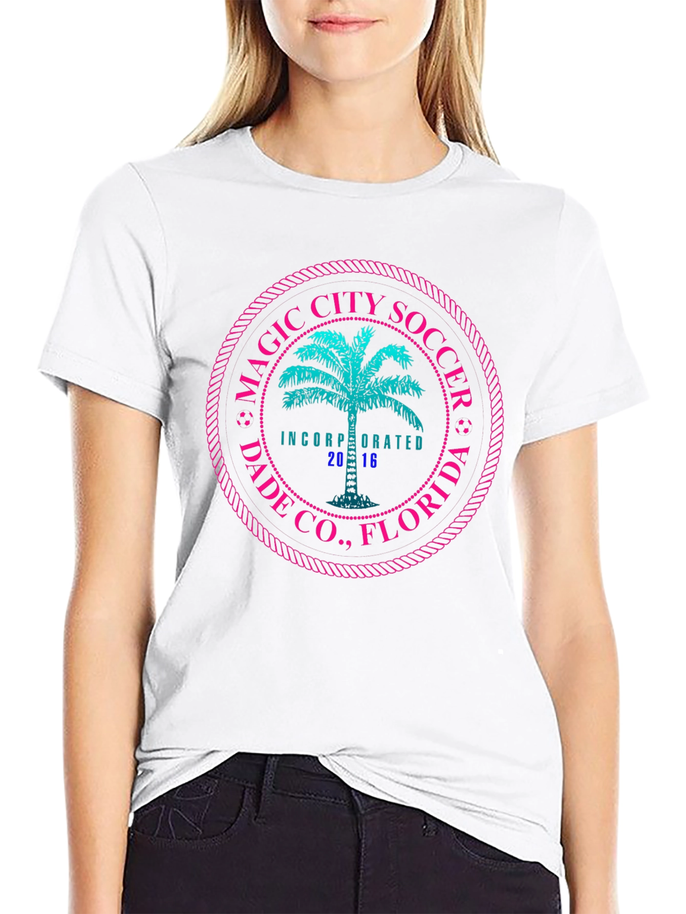 Magic City Soccer Tee - Black Graphic T-Shirt
