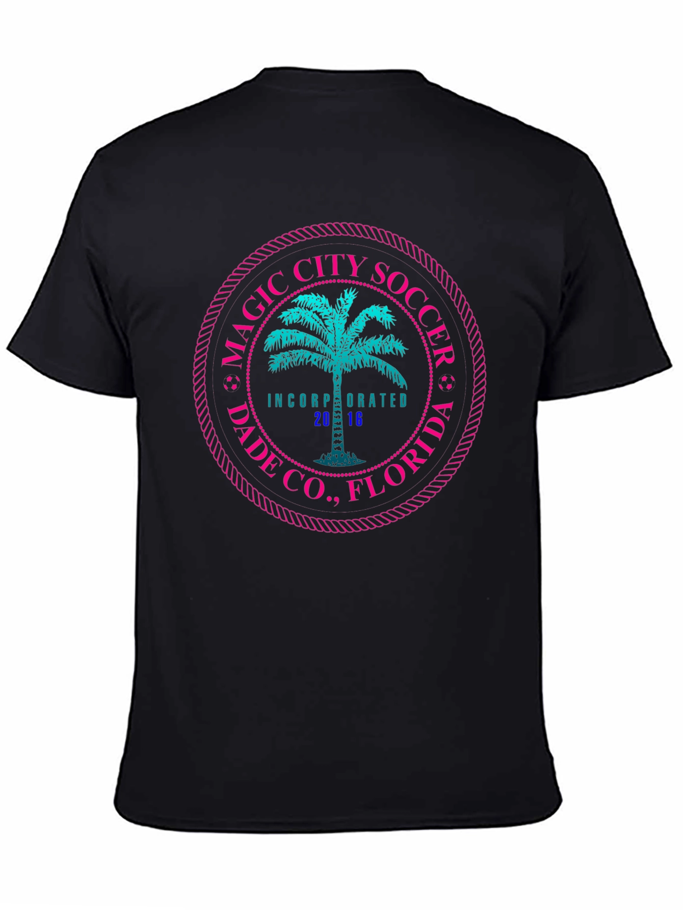 Magic City Soccer Tee - Black Graphic T-Shirt