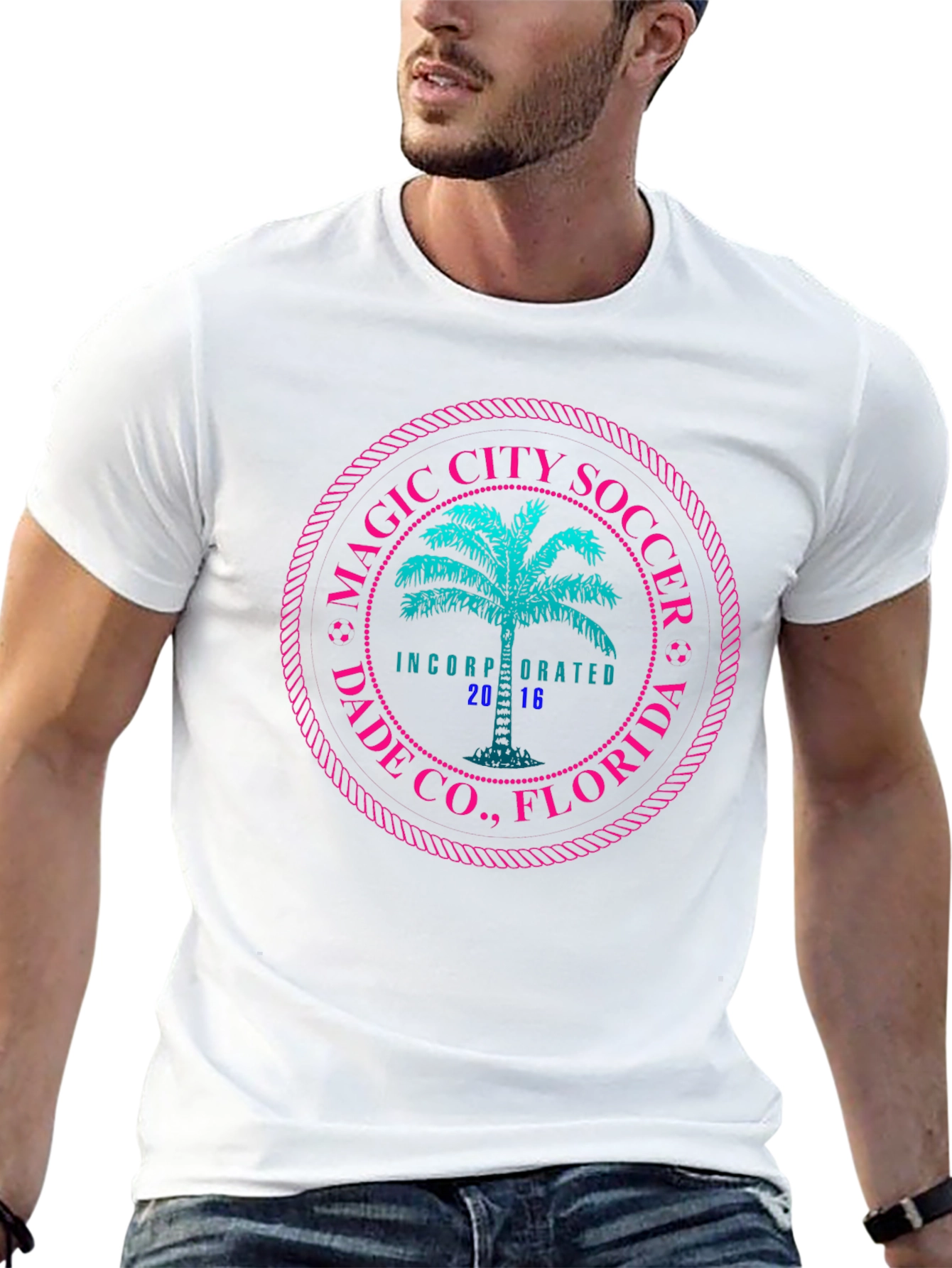 Magic City Soccer Tee - Black Graphic T-Shirt