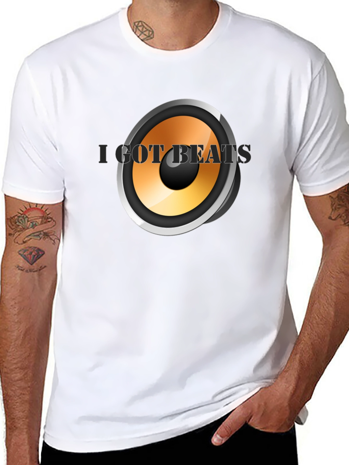 I Got Beats Black T-Shirt - Music Lover Tee