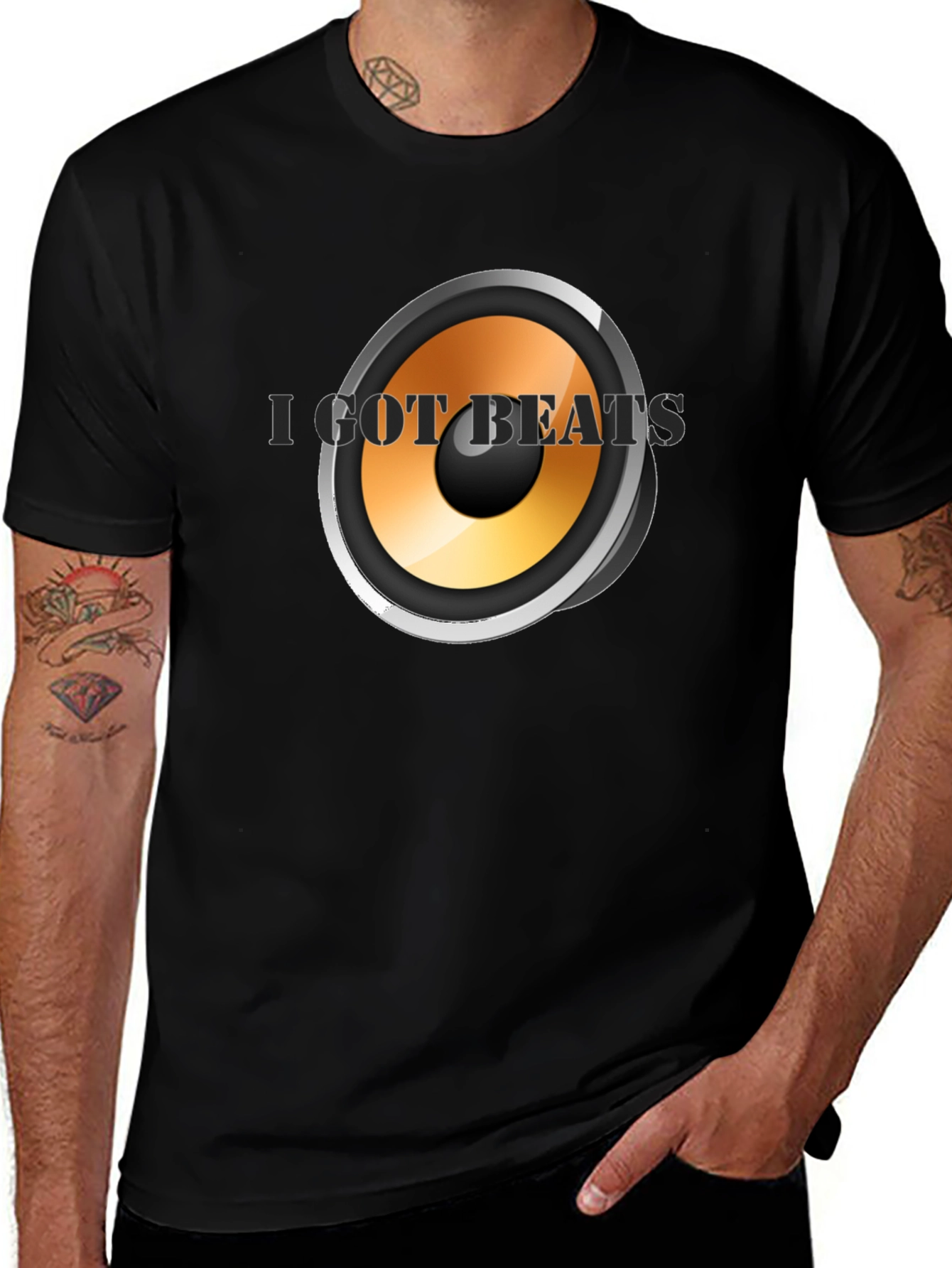 I Got Beats Black T-Shirt - Music Lover Tee