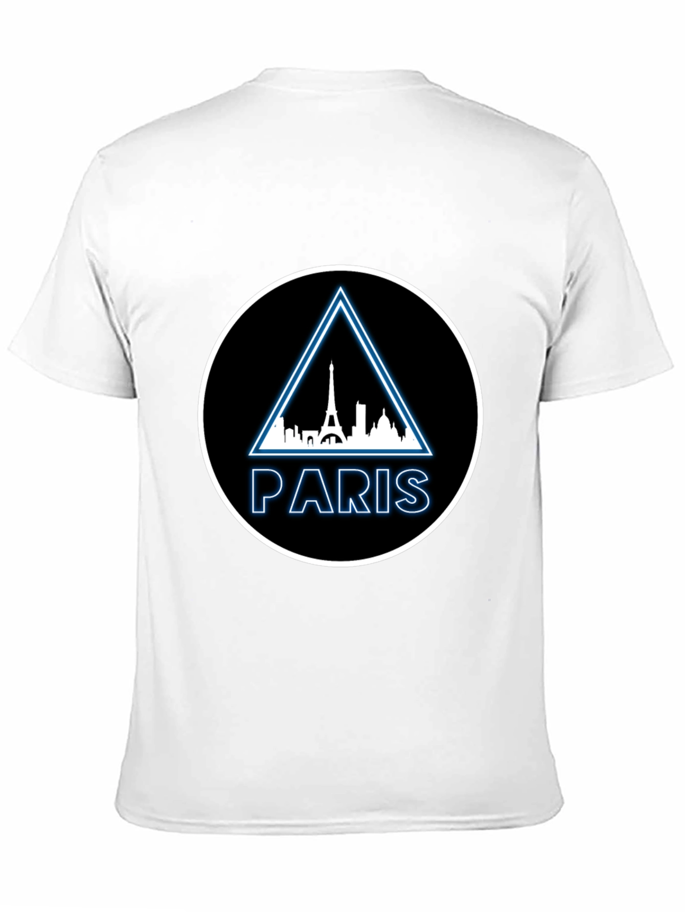 Paris Skyline Graphic Tee - Modern Black T-Shirt