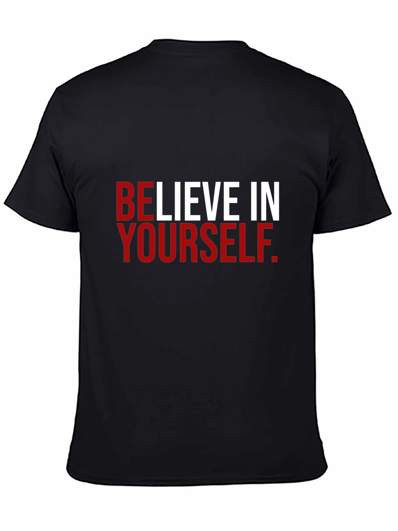 Believe in Yourself Black Graphic Tee