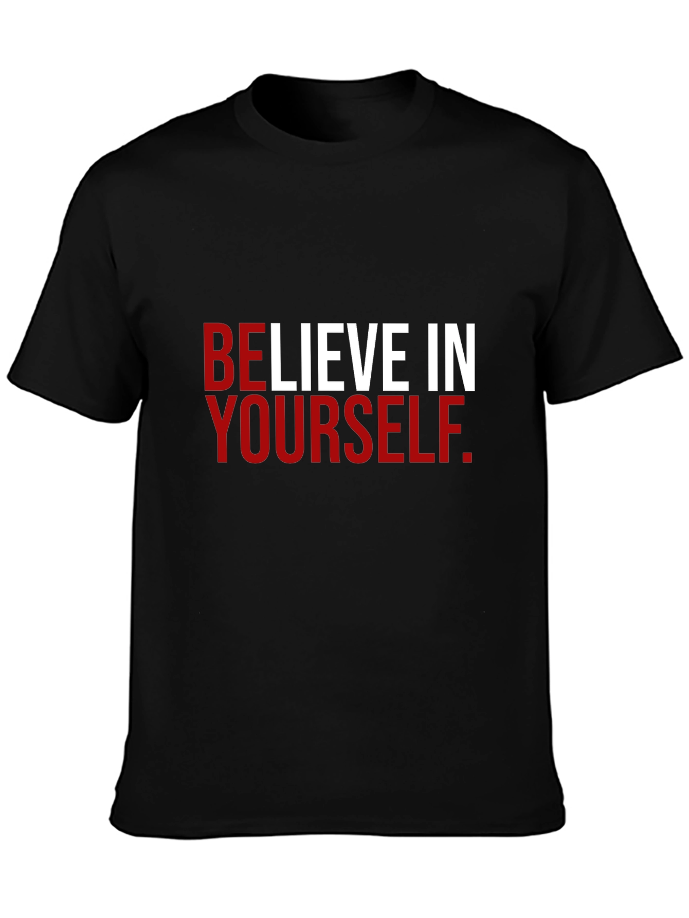 Believe in Yourself Black Graphic Tee