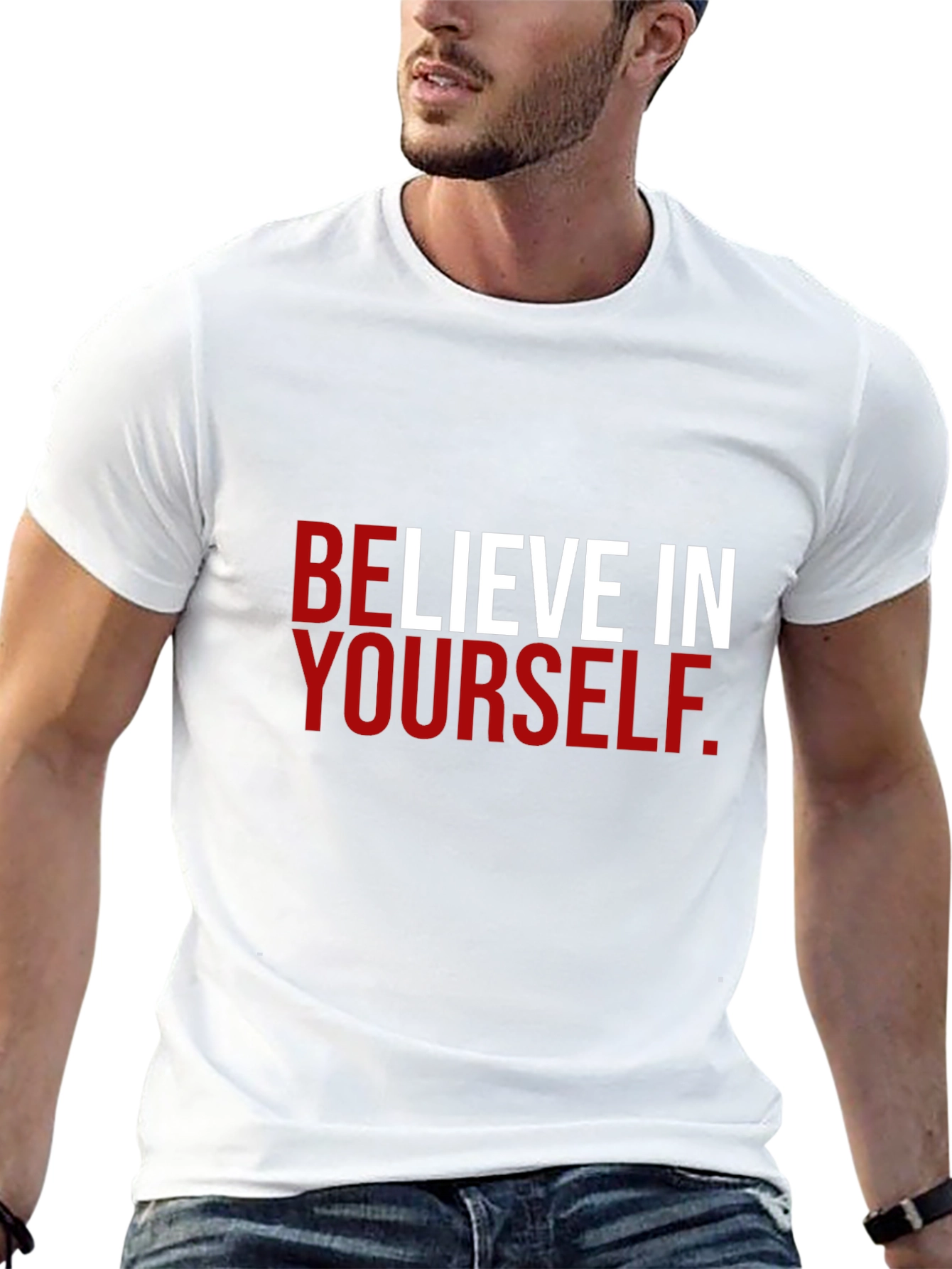 Believe in Yourself Black Graphic Tee