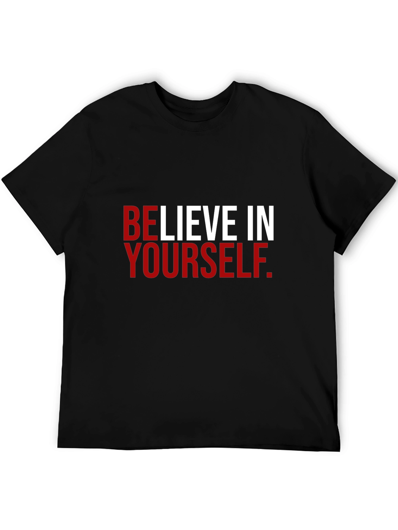 Believe in Yourself Black Graphic Tee