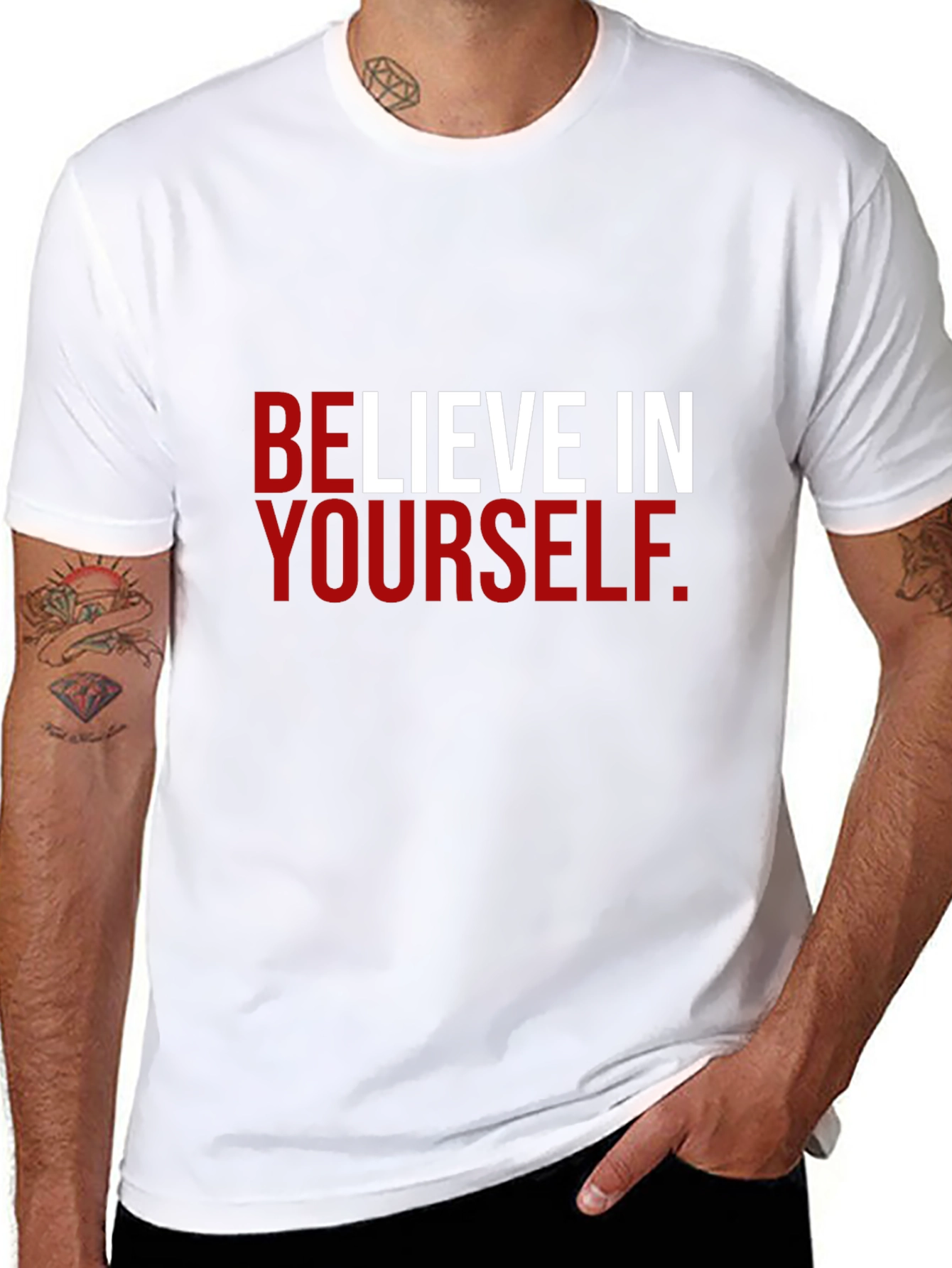 Believe in Yourself Black Graphic Tee